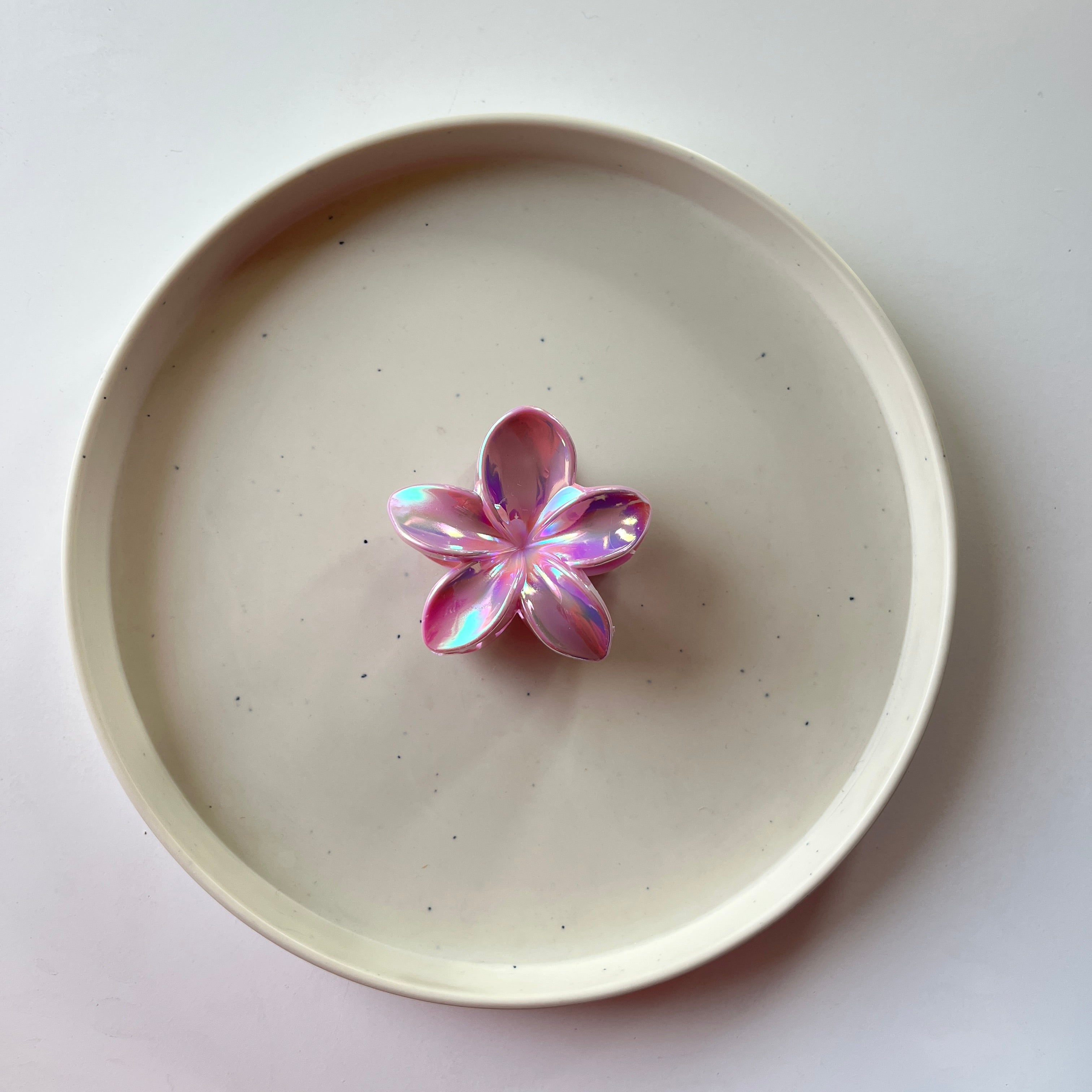 Iridescent Flower Hair Claw