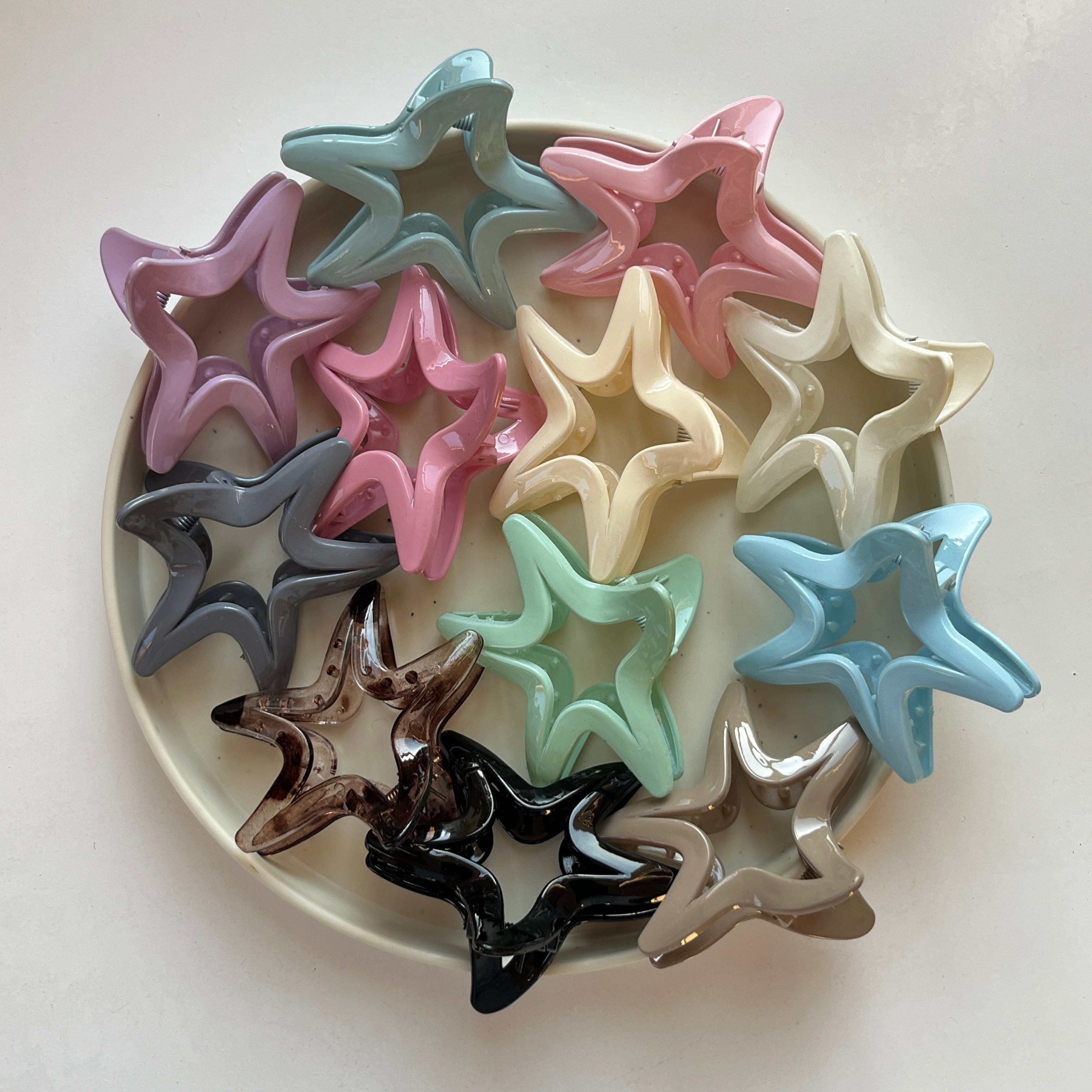 Star Curve Hair Claw Set (12 pcs)