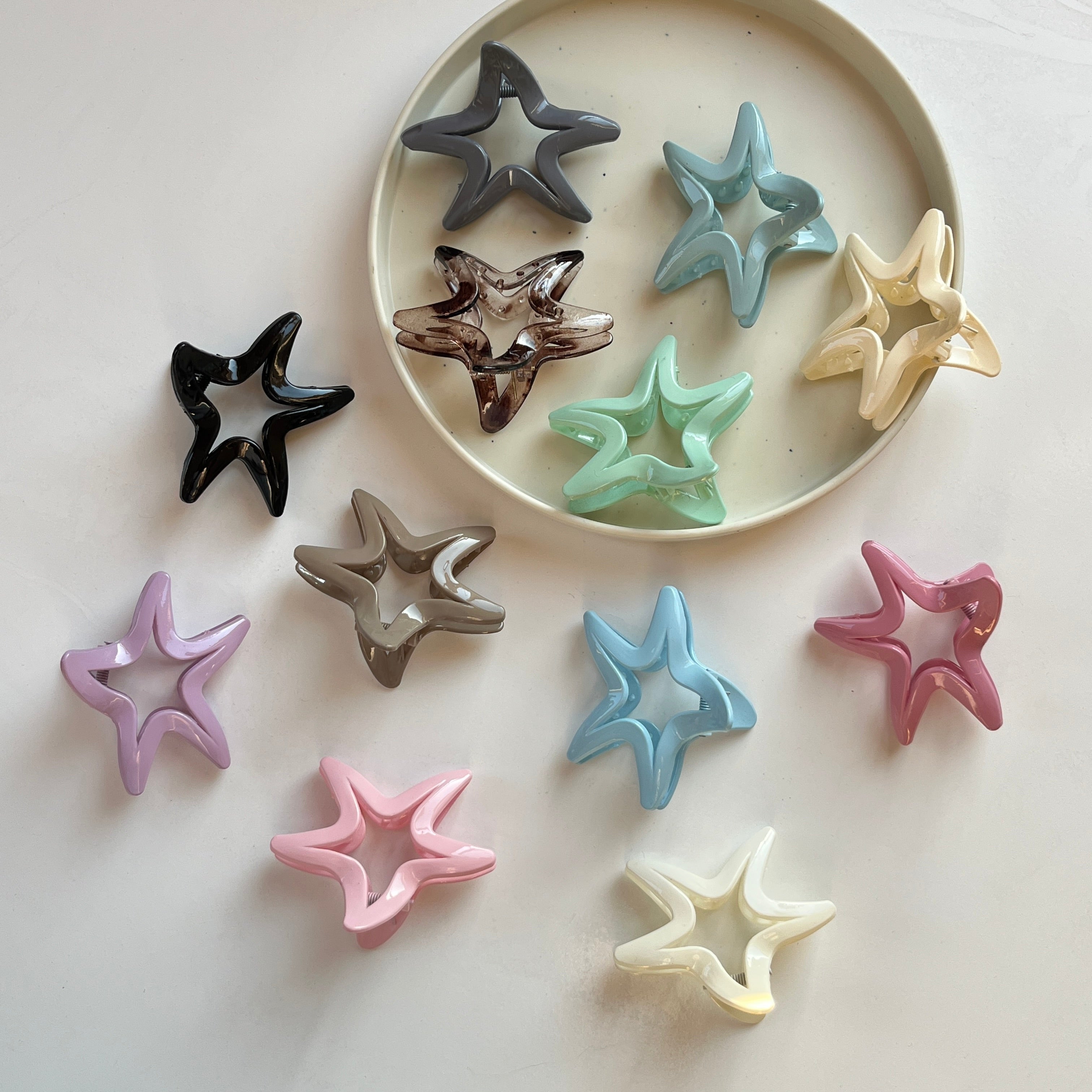 Star Curve Hair Claw Set (12 pcs)