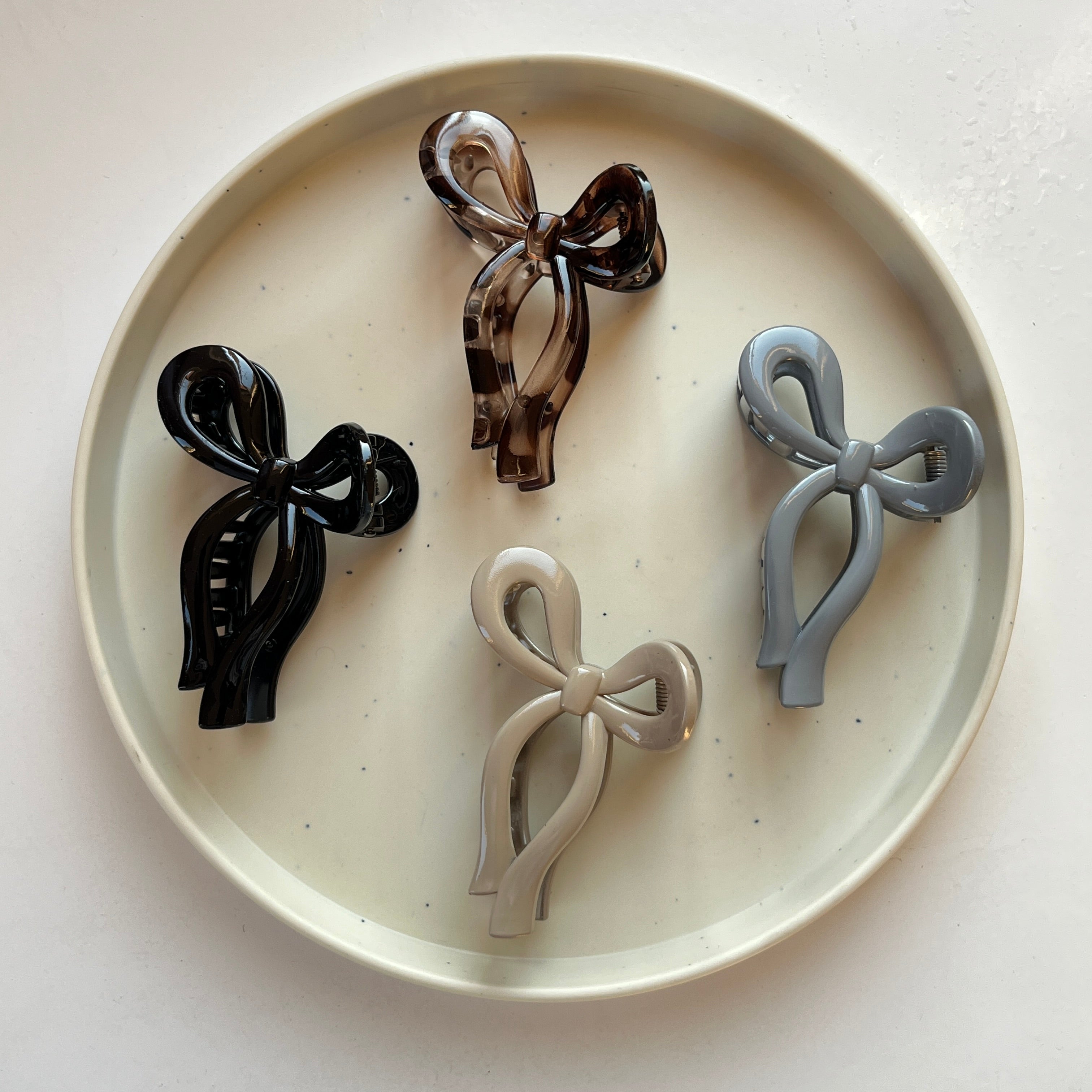 Bow Knot Hair Claw Set (12 pcs)