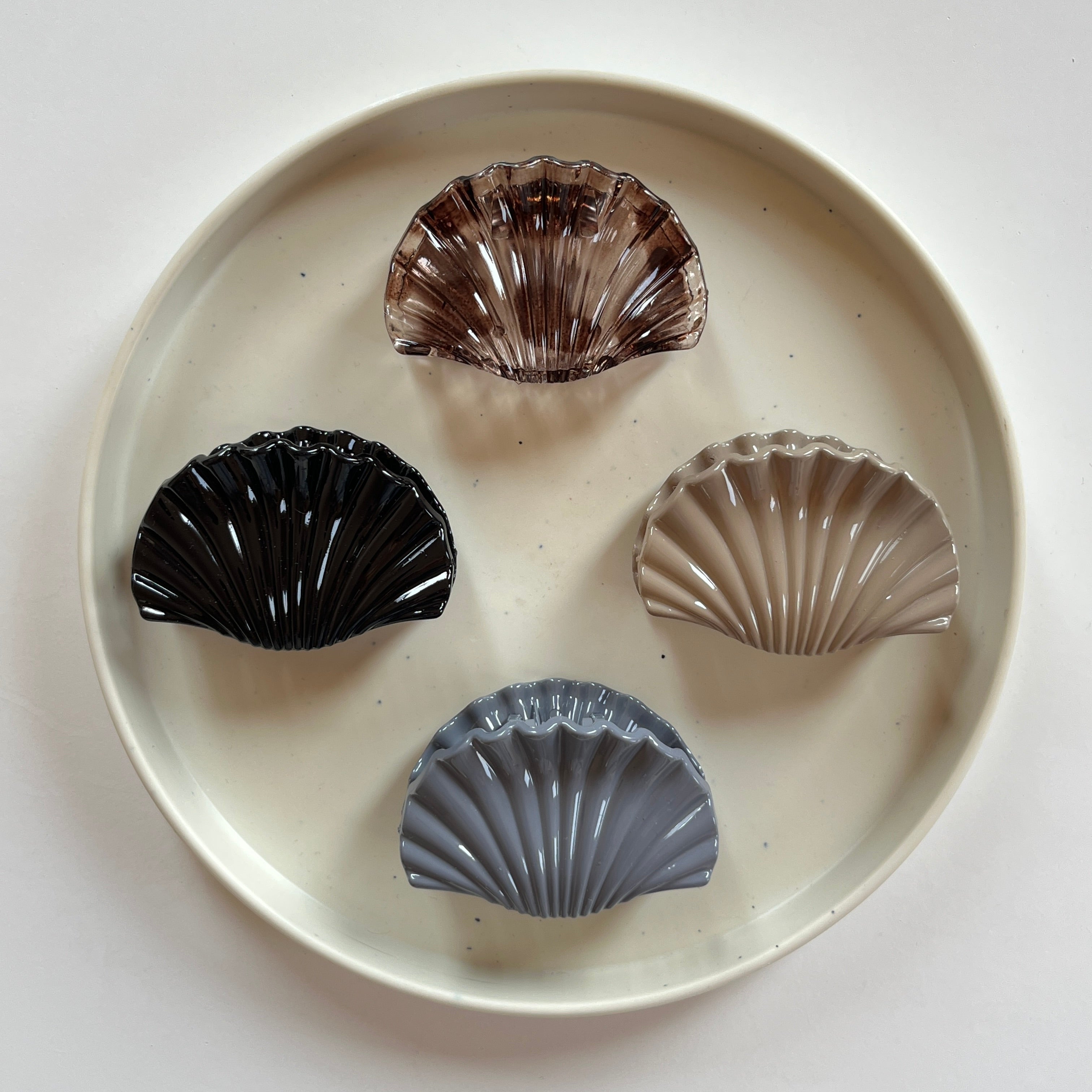 Shell Arc Hair Claw Set (12 pcs)