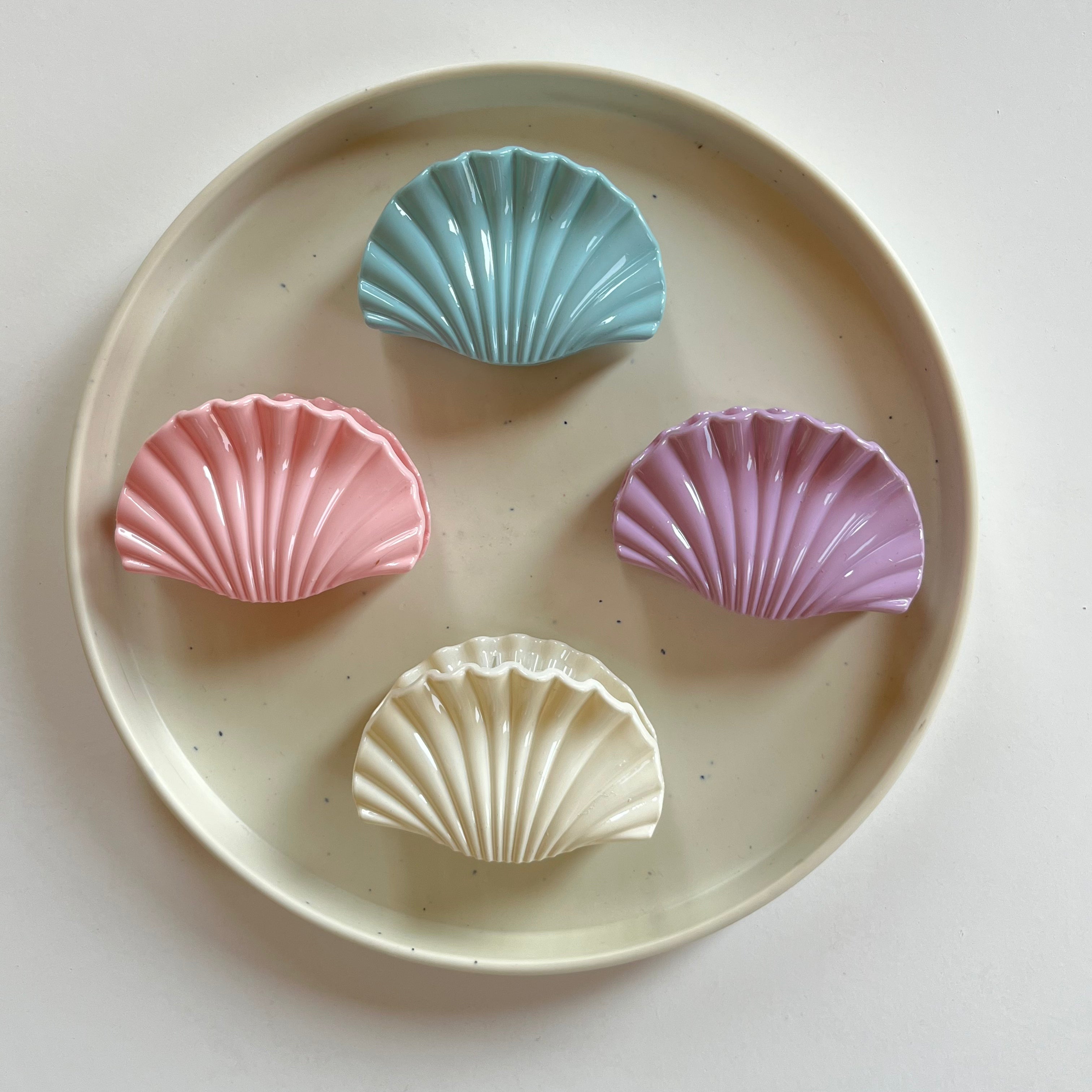 Shell Arc Hair Claw Set (12 pcs)