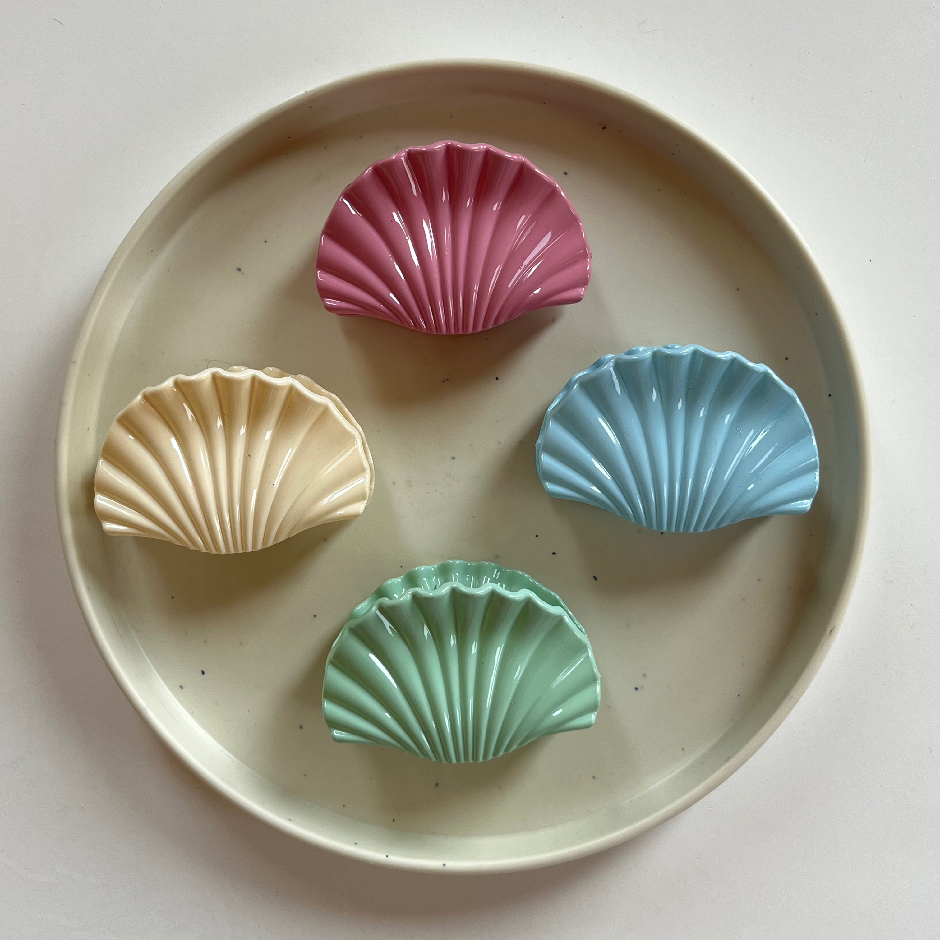 Shell Arc Hair Claw Set (12 pcs)