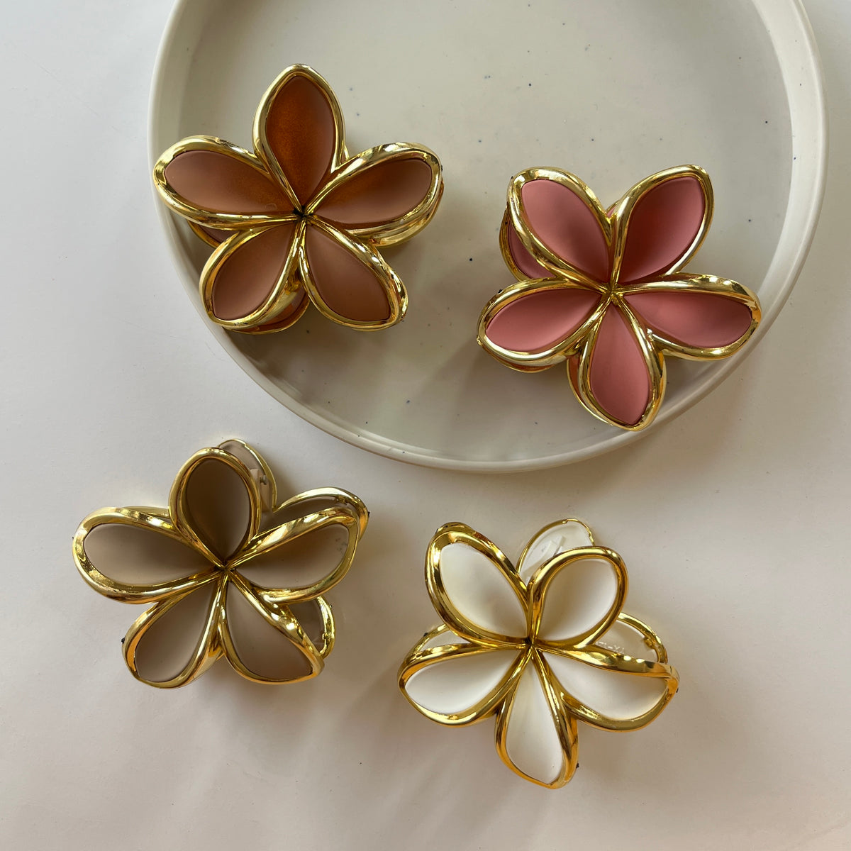 Flower Hair Claw Clip – Large