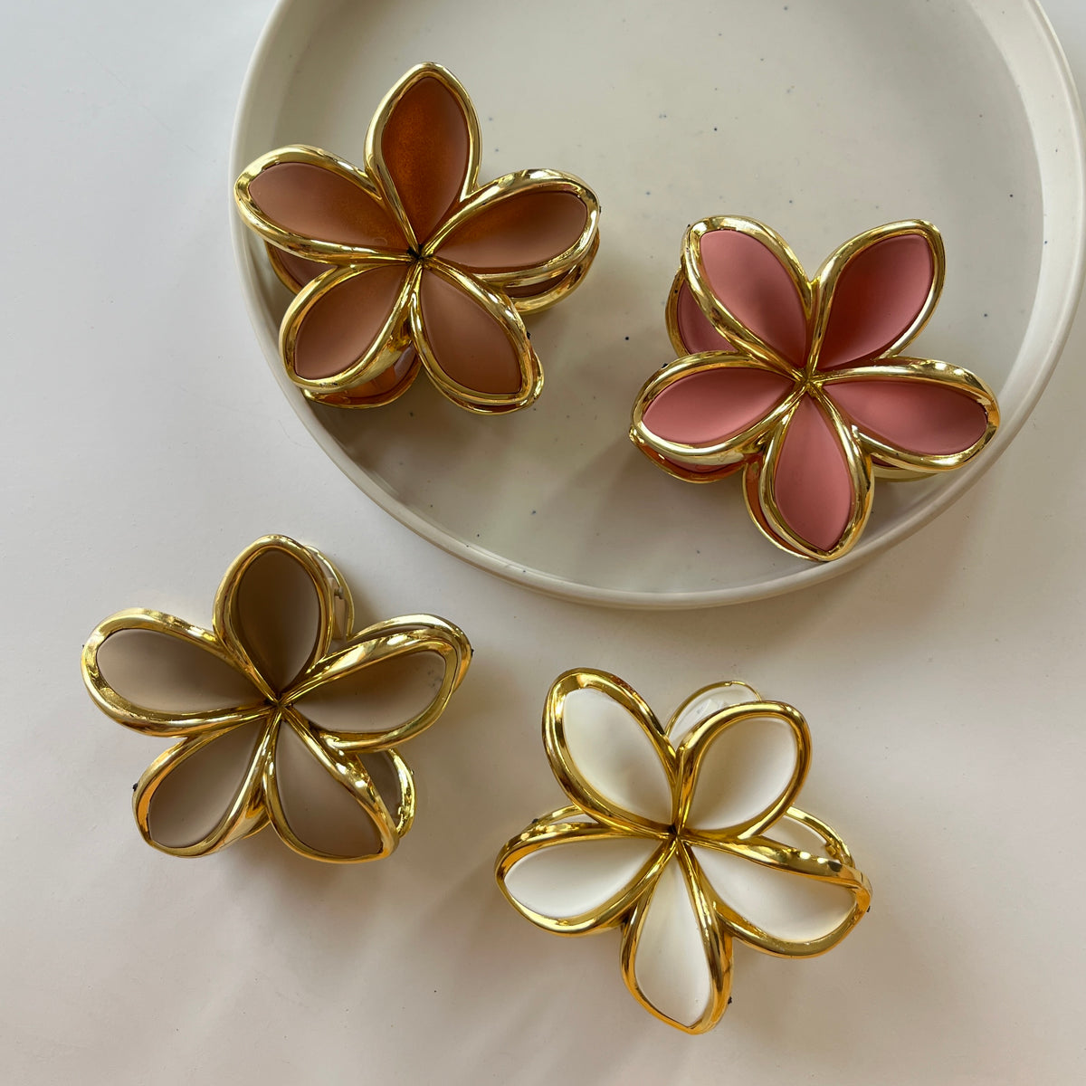 Flower Hair Claw Clip – Large