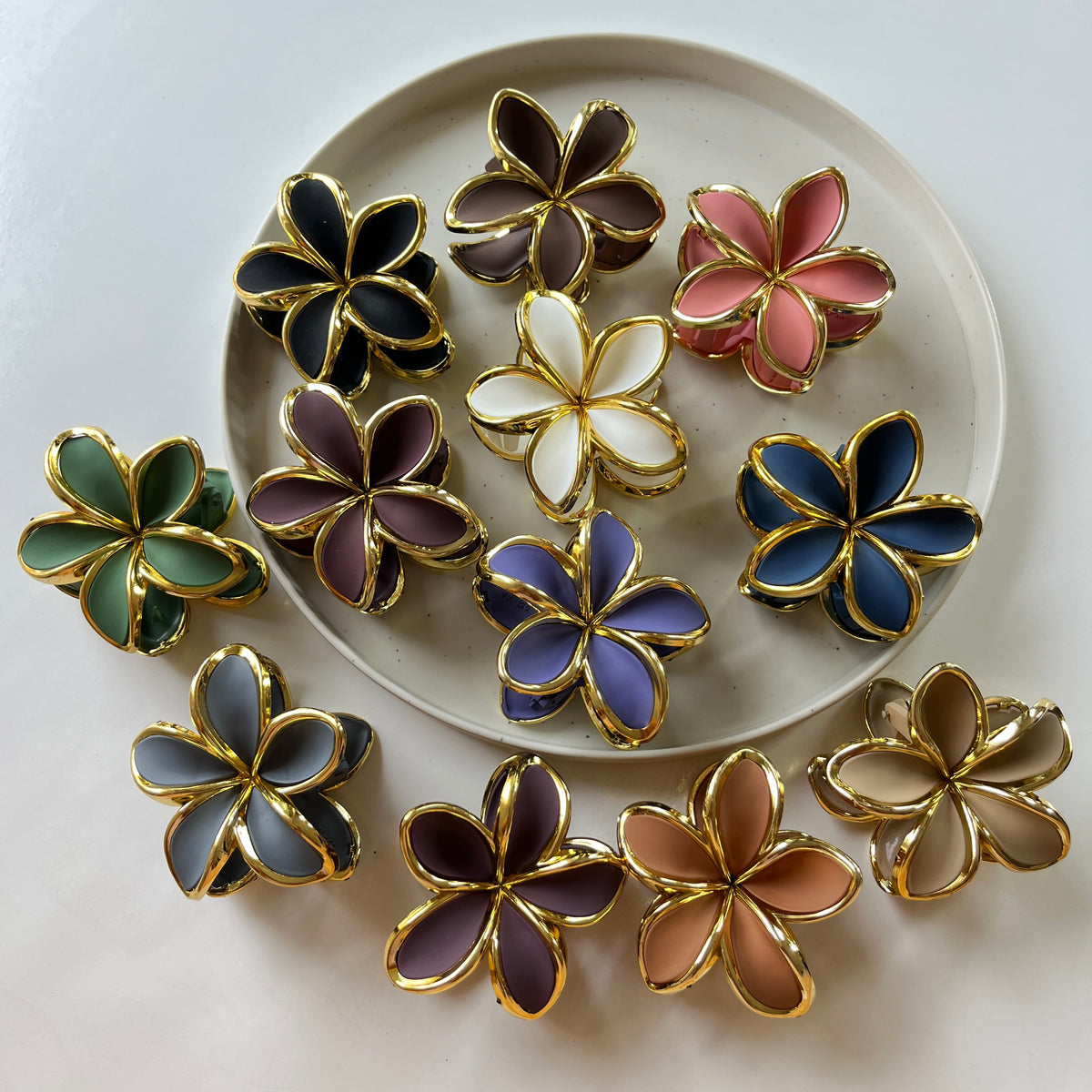 Flower Hair Claw Clip – Large