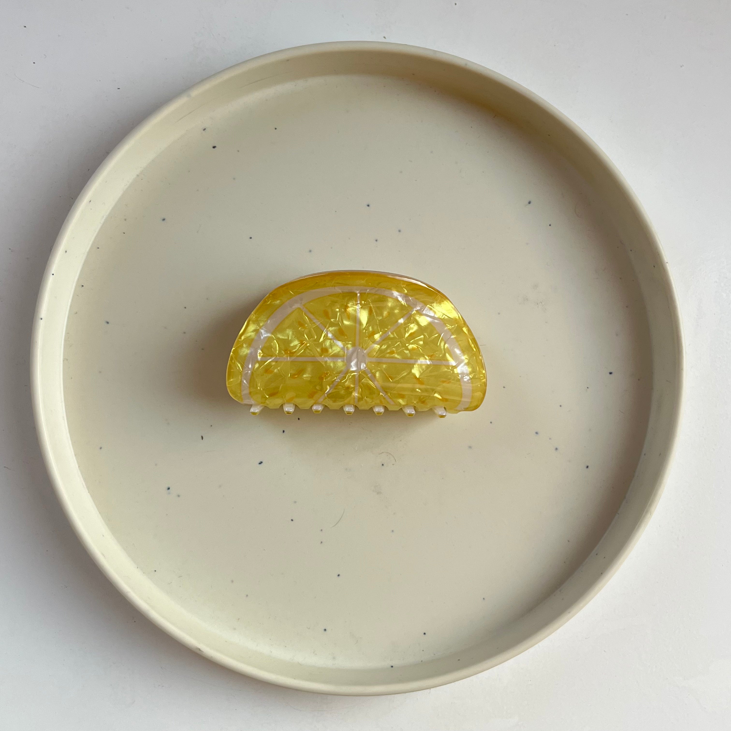 Lemon Large Hair Claw