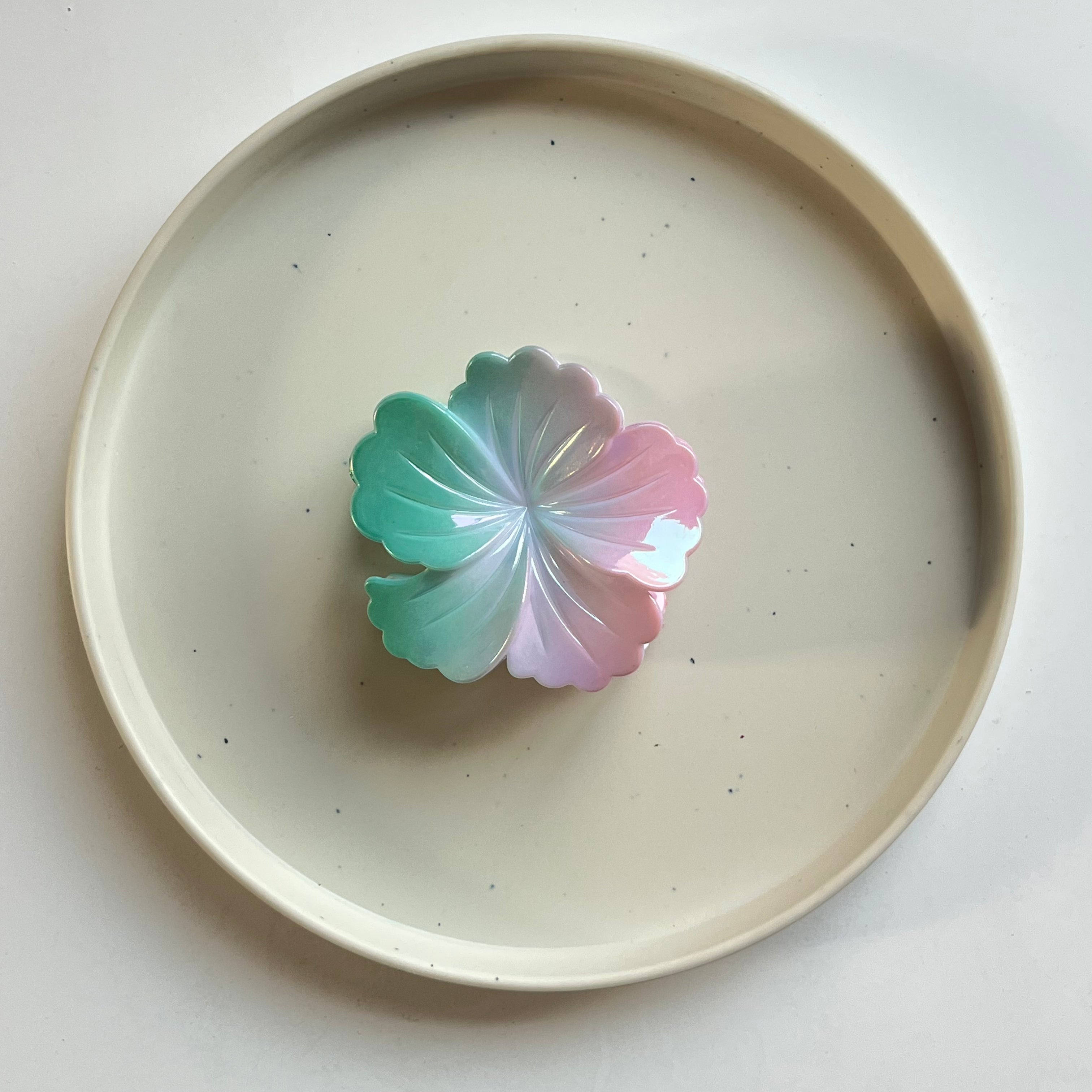 Iridescent Bloom Large Hair Claw