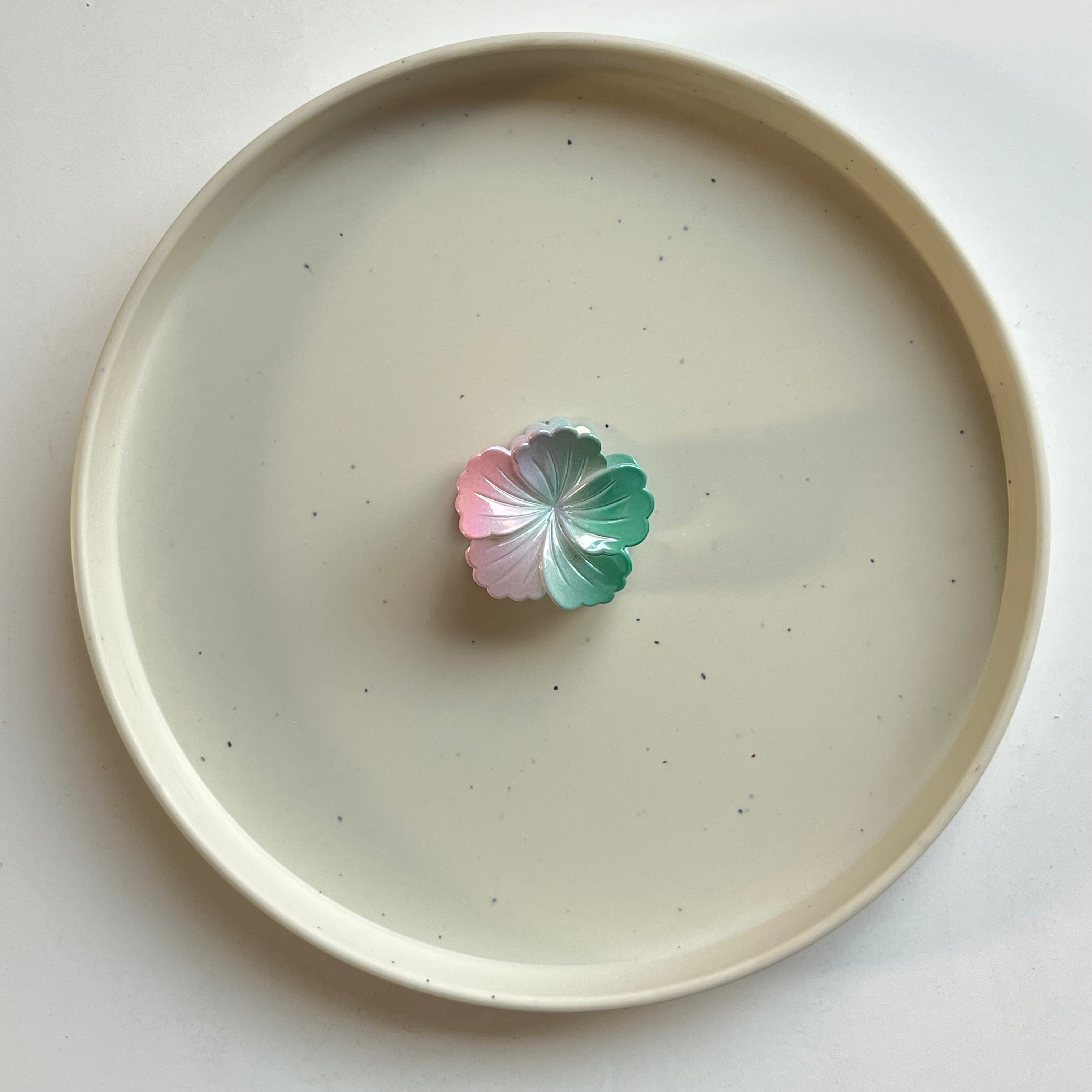 Iridescent Bloom Mini Hair Claw
