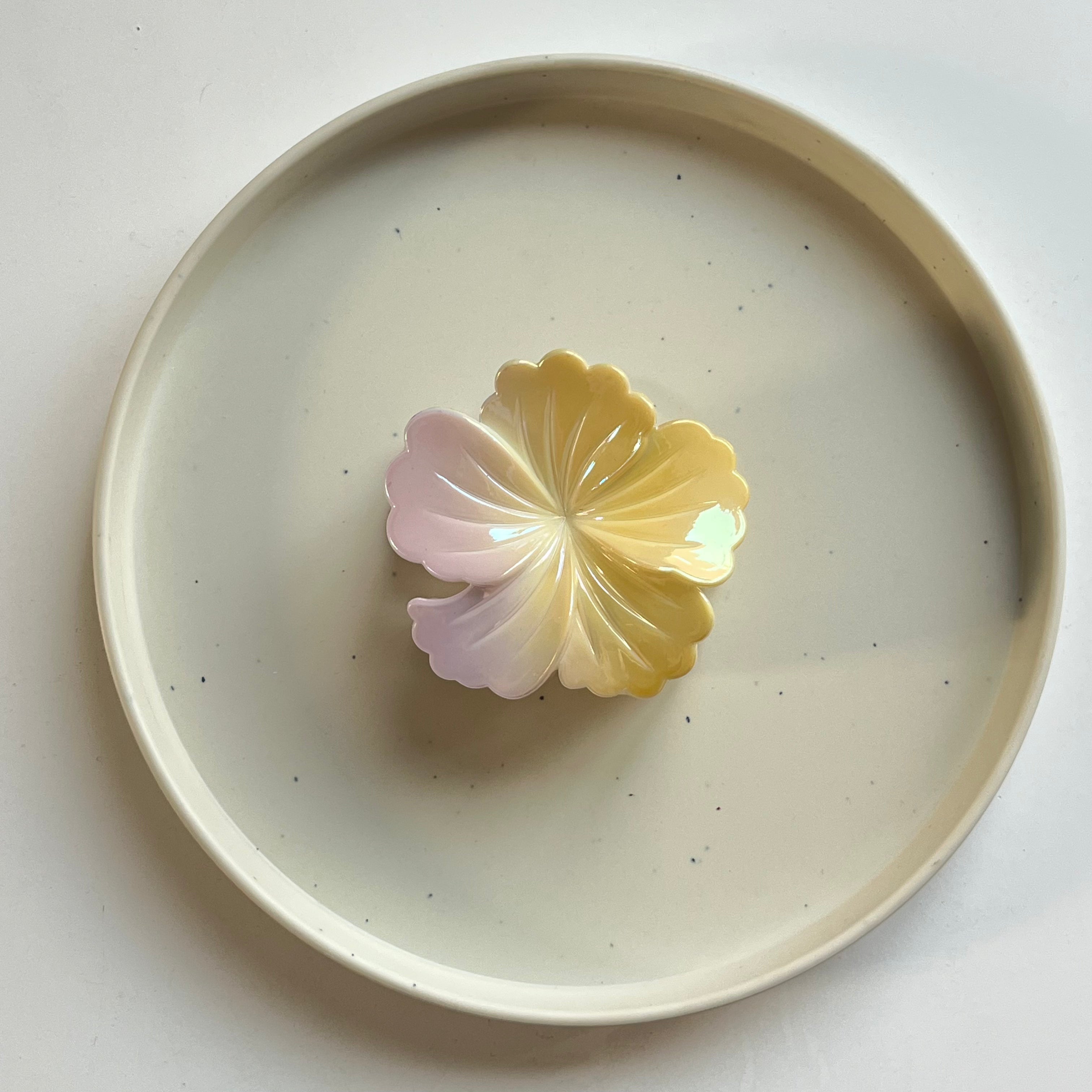 Iridescent Bloom Large Hair Claw