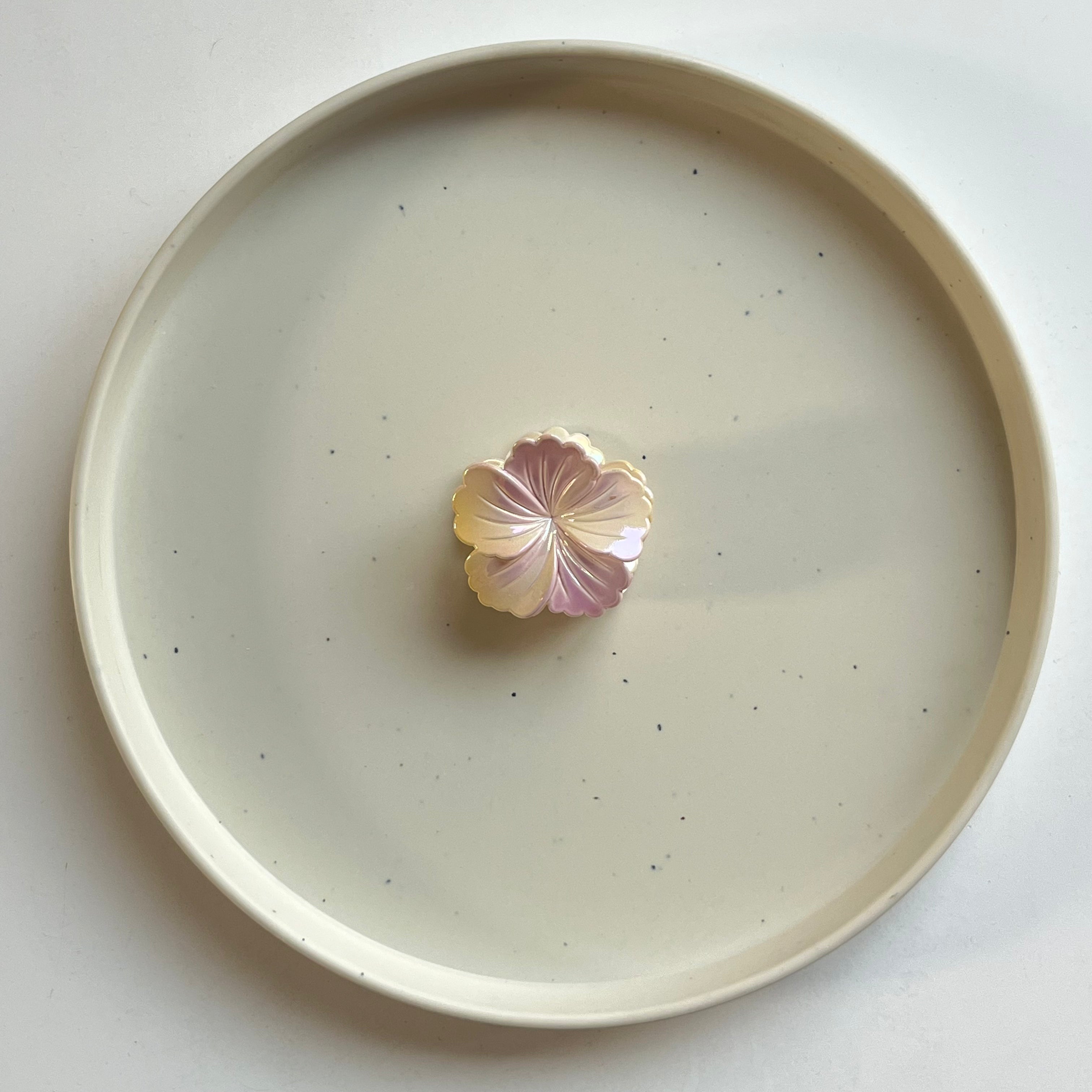 Iridescent Bloom Mini Hair Claw