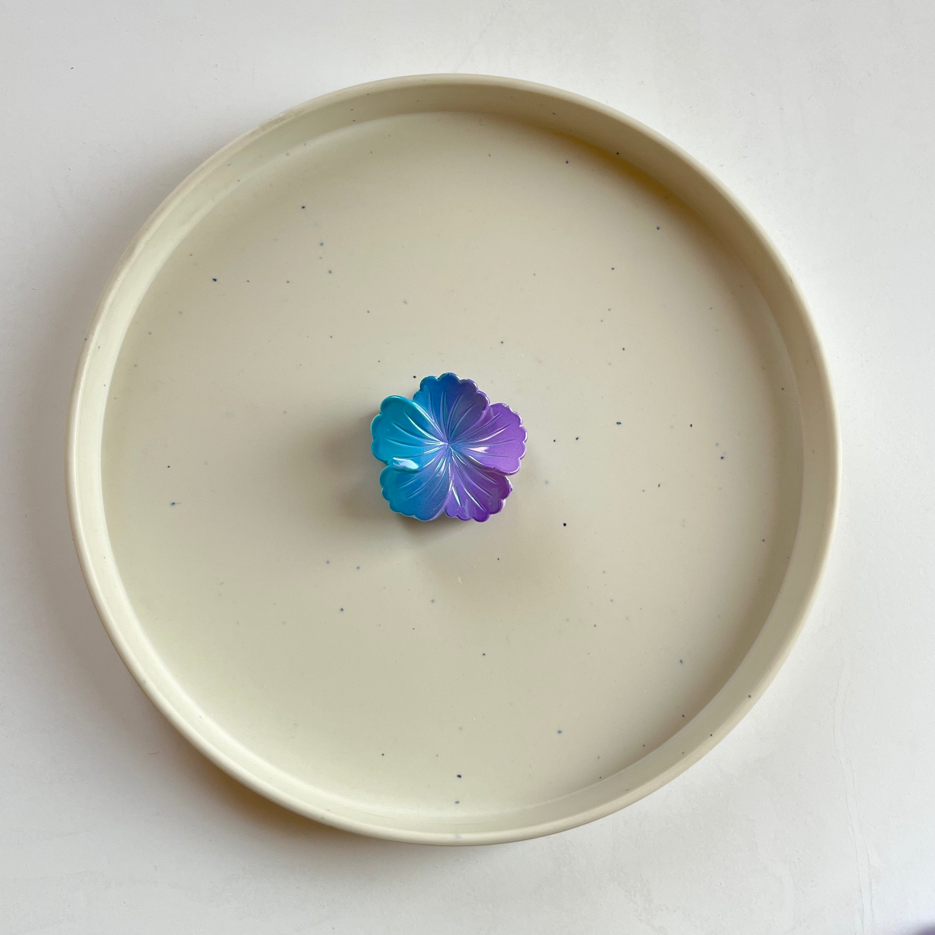 Iridescent Bloom Mini Hair Claw