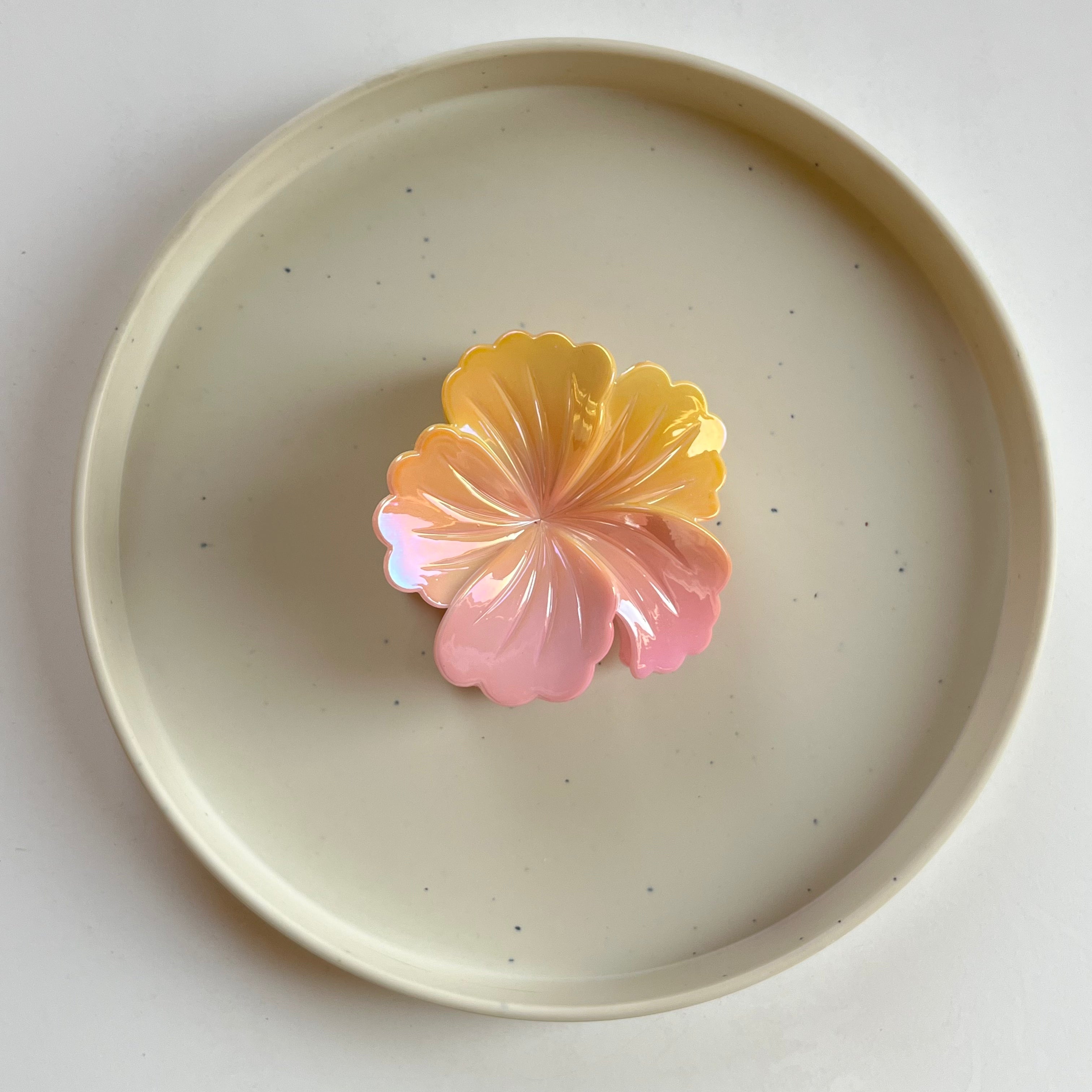 Iridescent Bloom Large Hair Claw