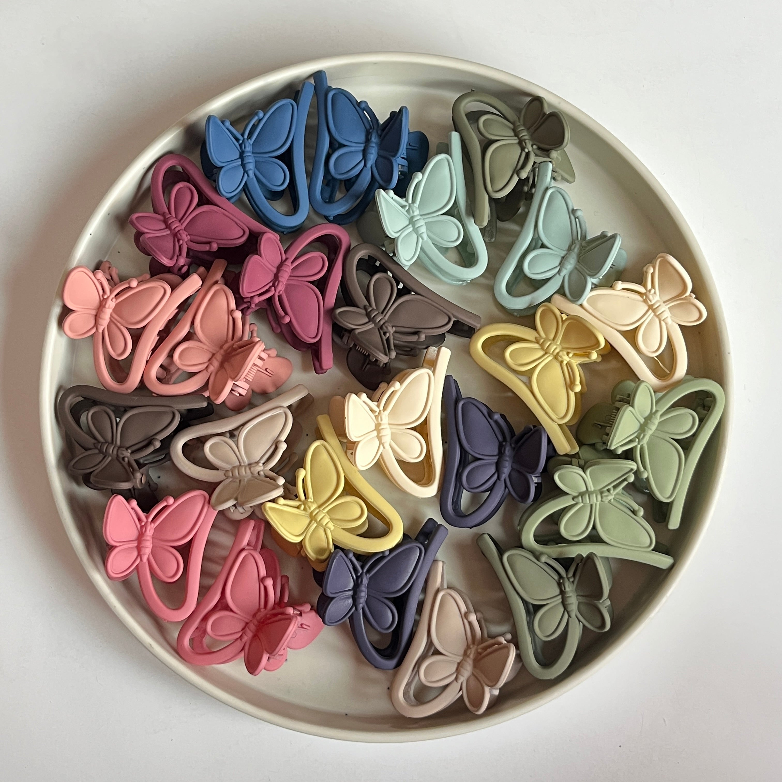 Butterfly Hair Claw – Set of 24