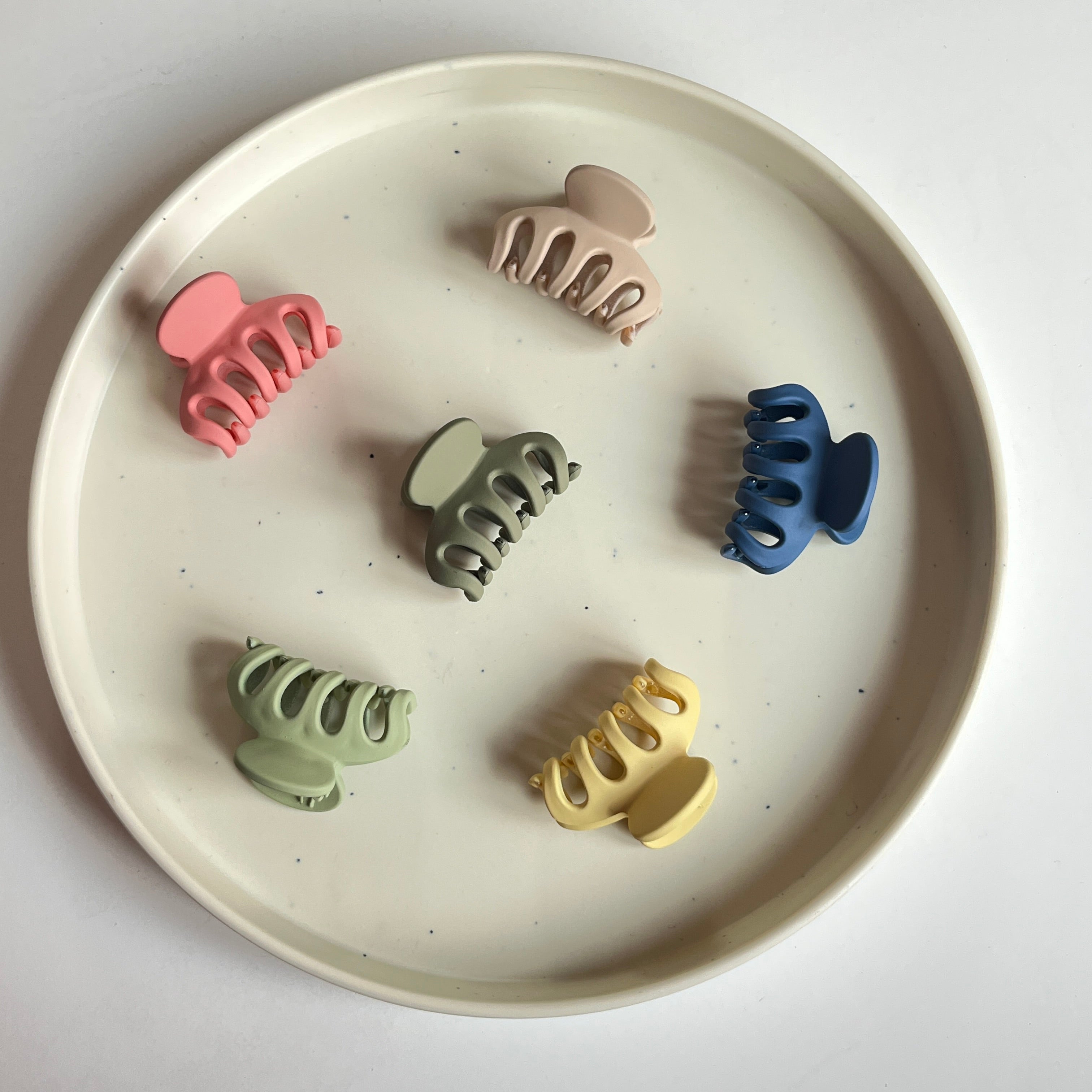 Mini Classic Hair Claw – Set of 6