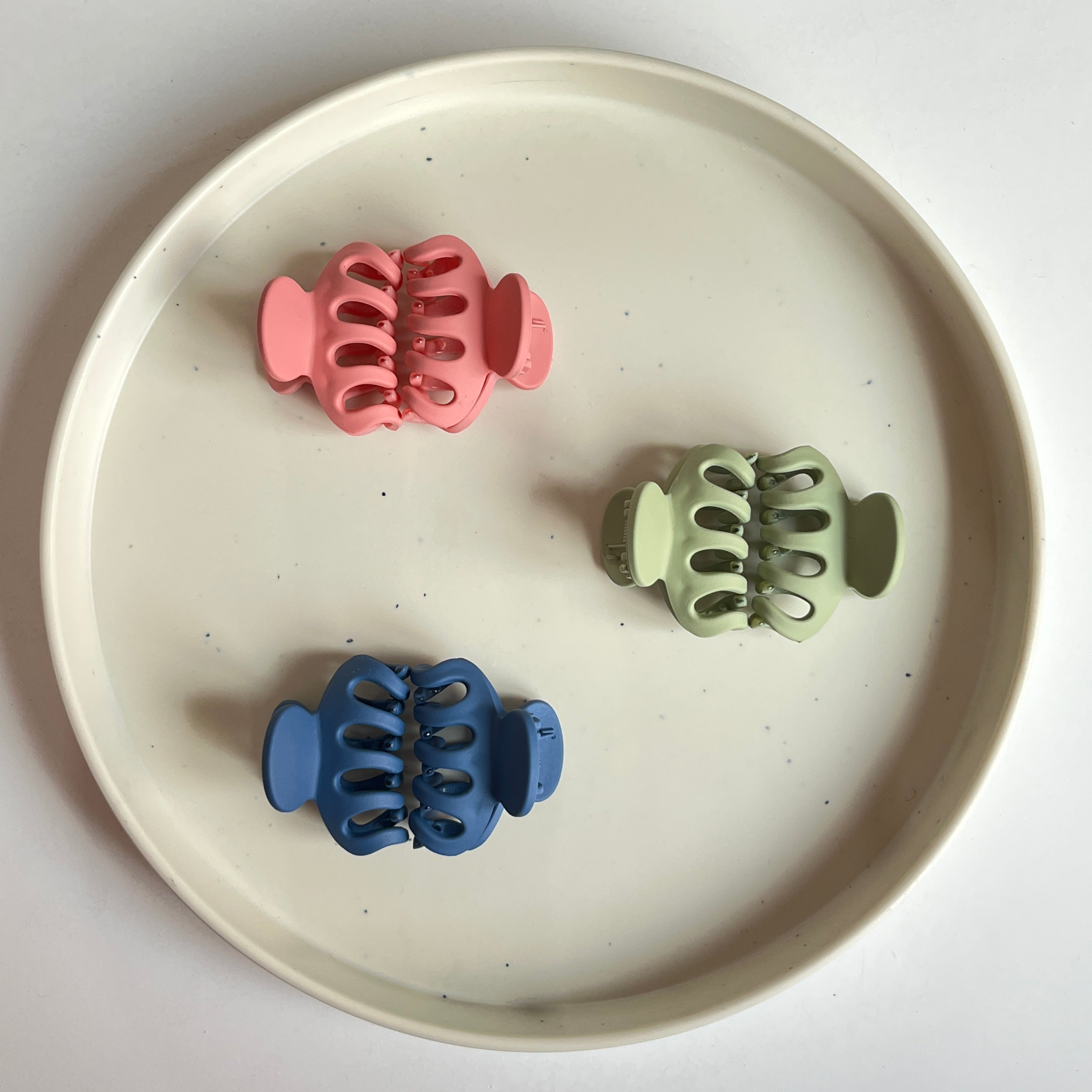 Mini Classic Hair Claw – Set of 6