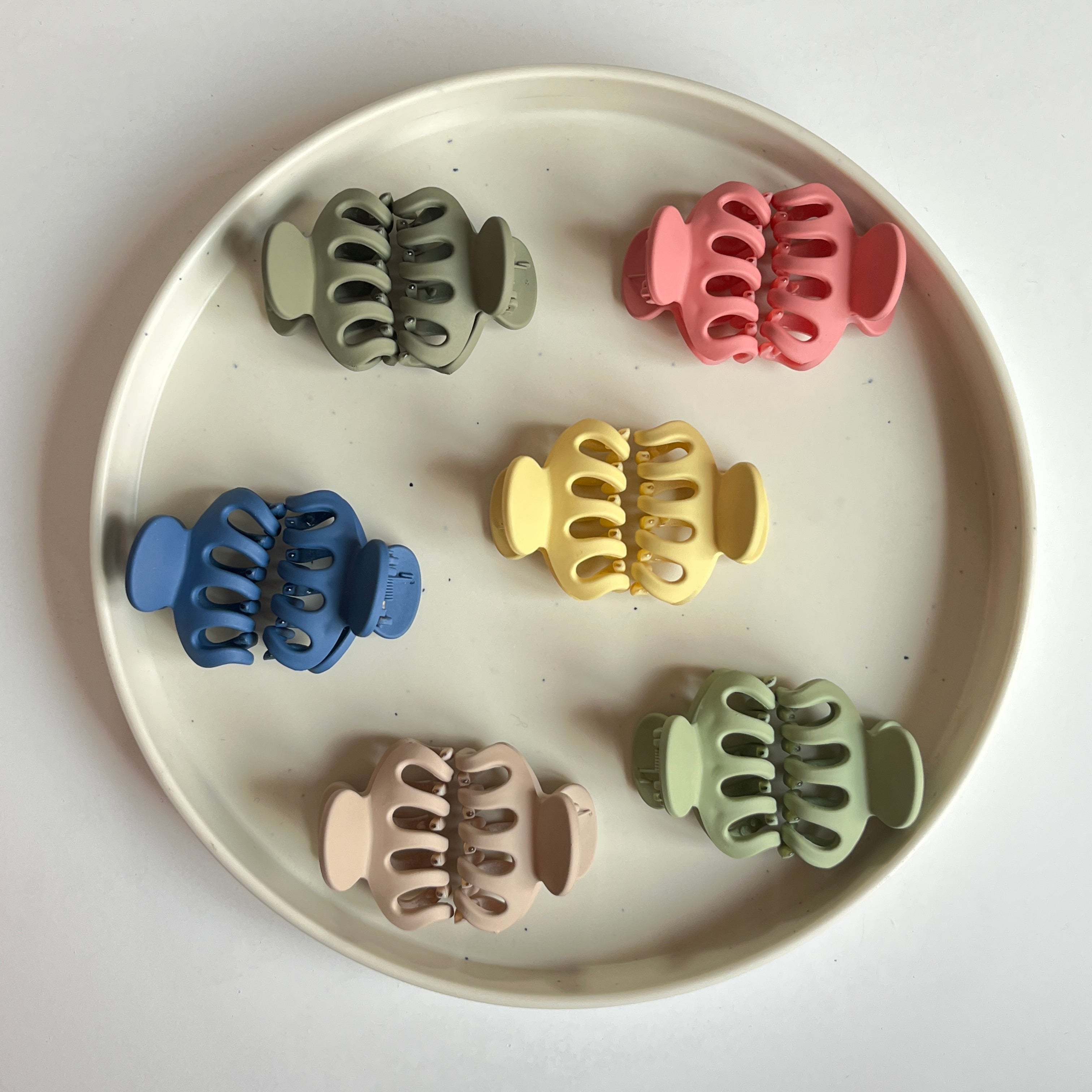 Mini Classic Hair Claw – Set of 12