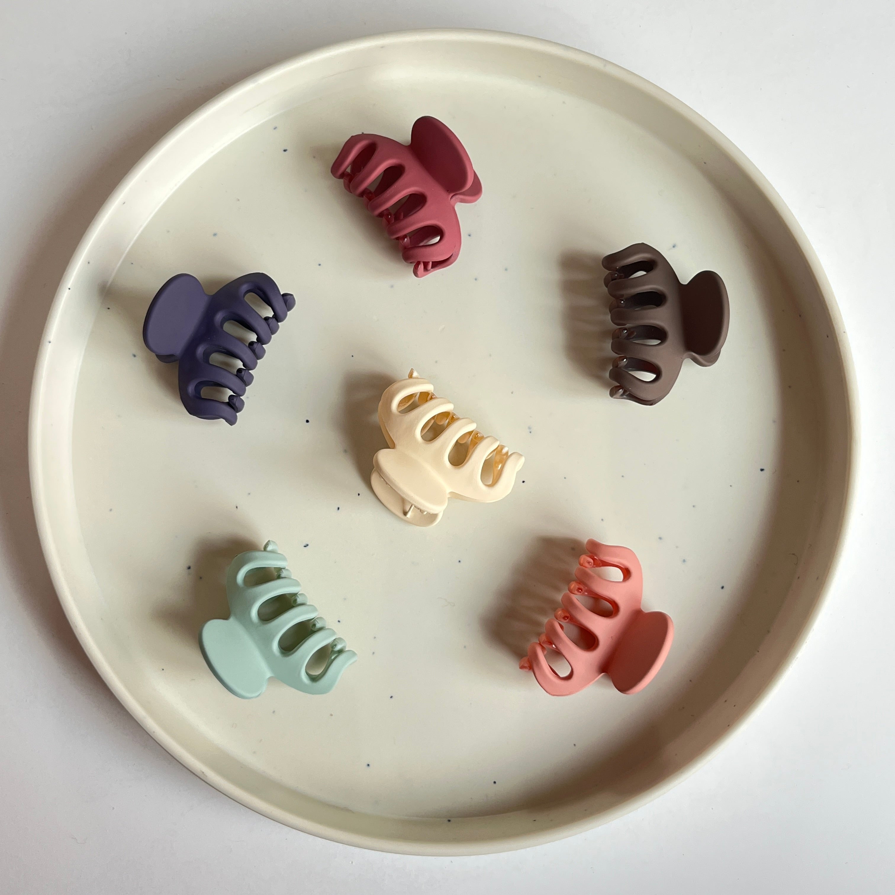 Mini Classic Hair Claw – Set of 6