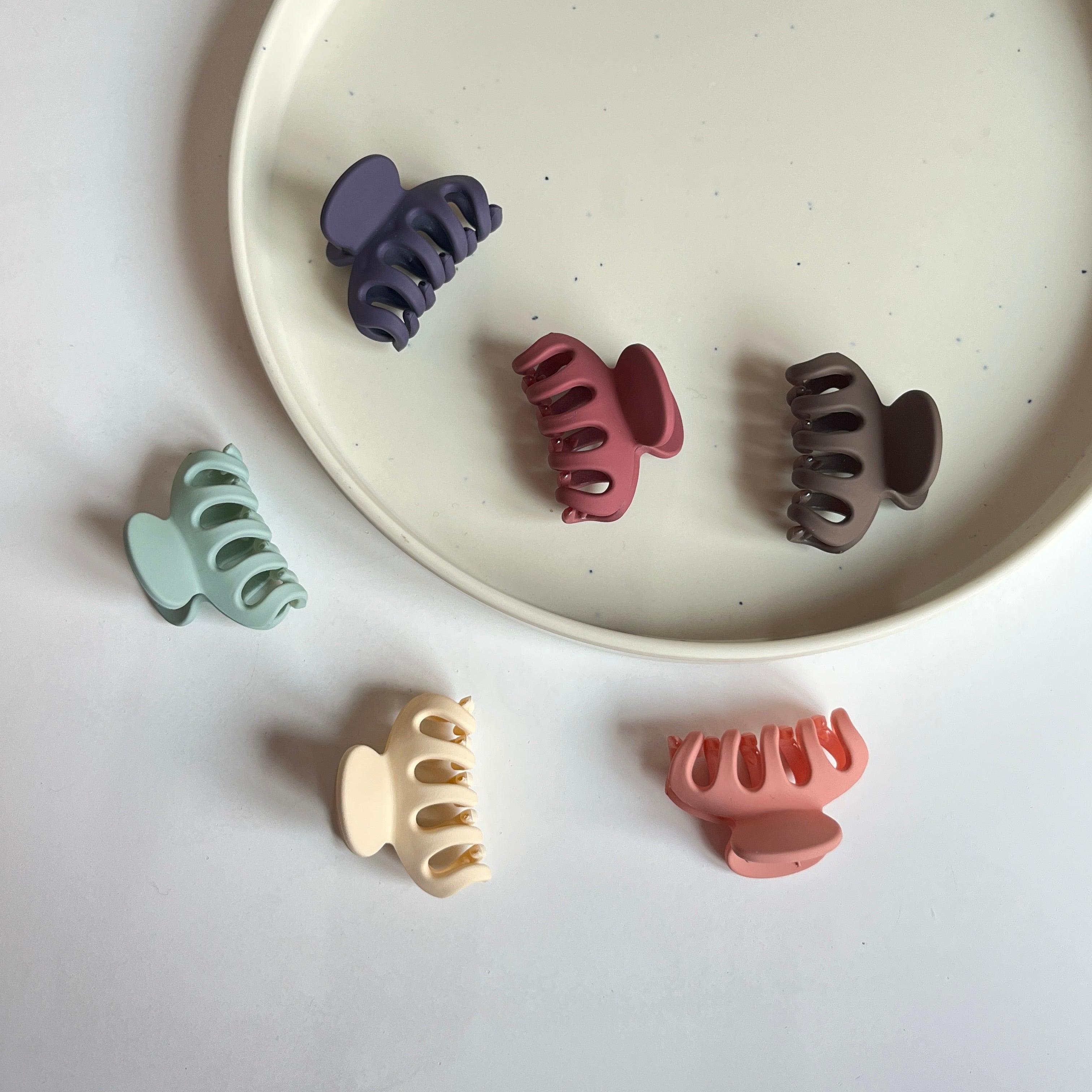 Mini Classic Hair Claw – Set of 6