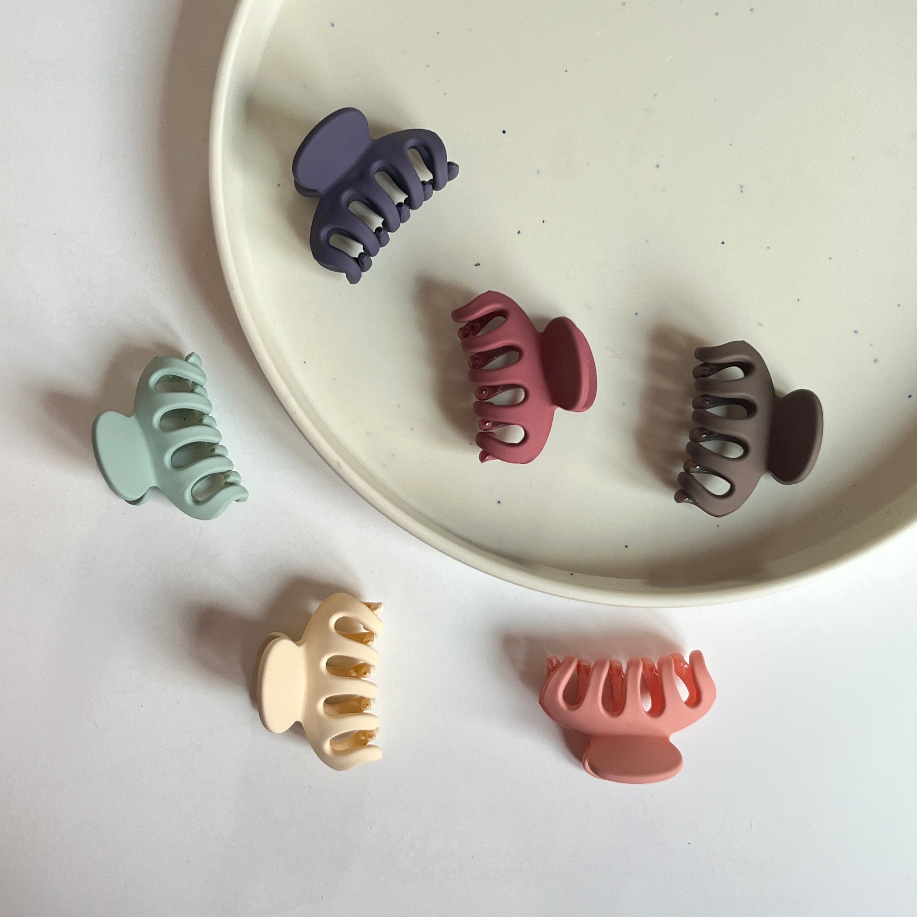 Mini Classic Hair Claw – Set of 6