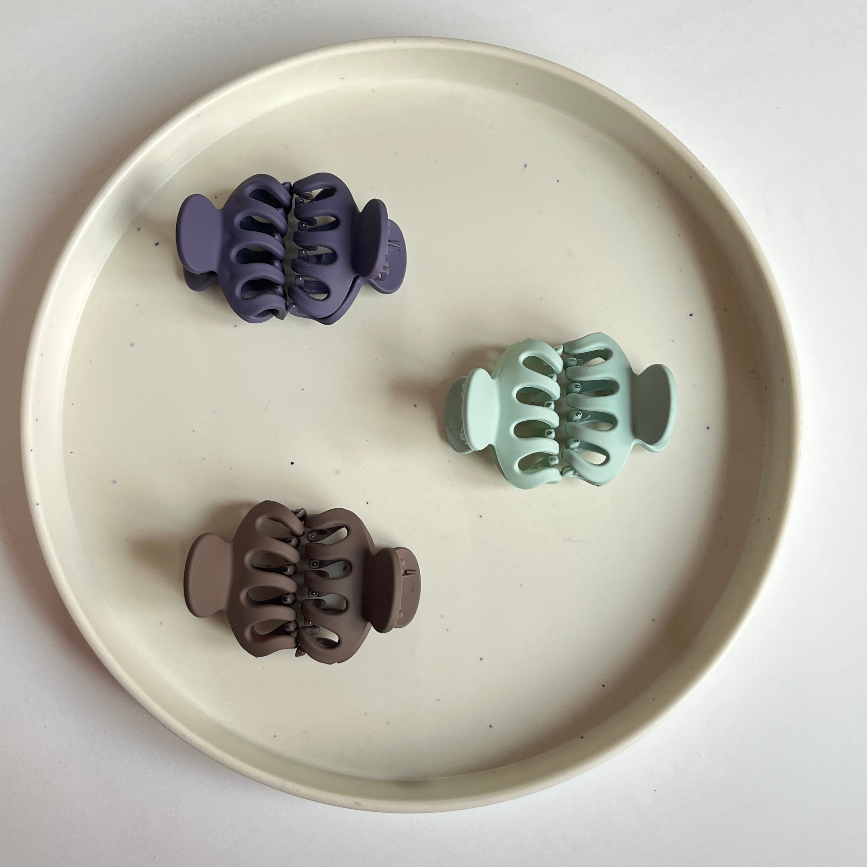 Mini Classic Hair Claw – Set of 6