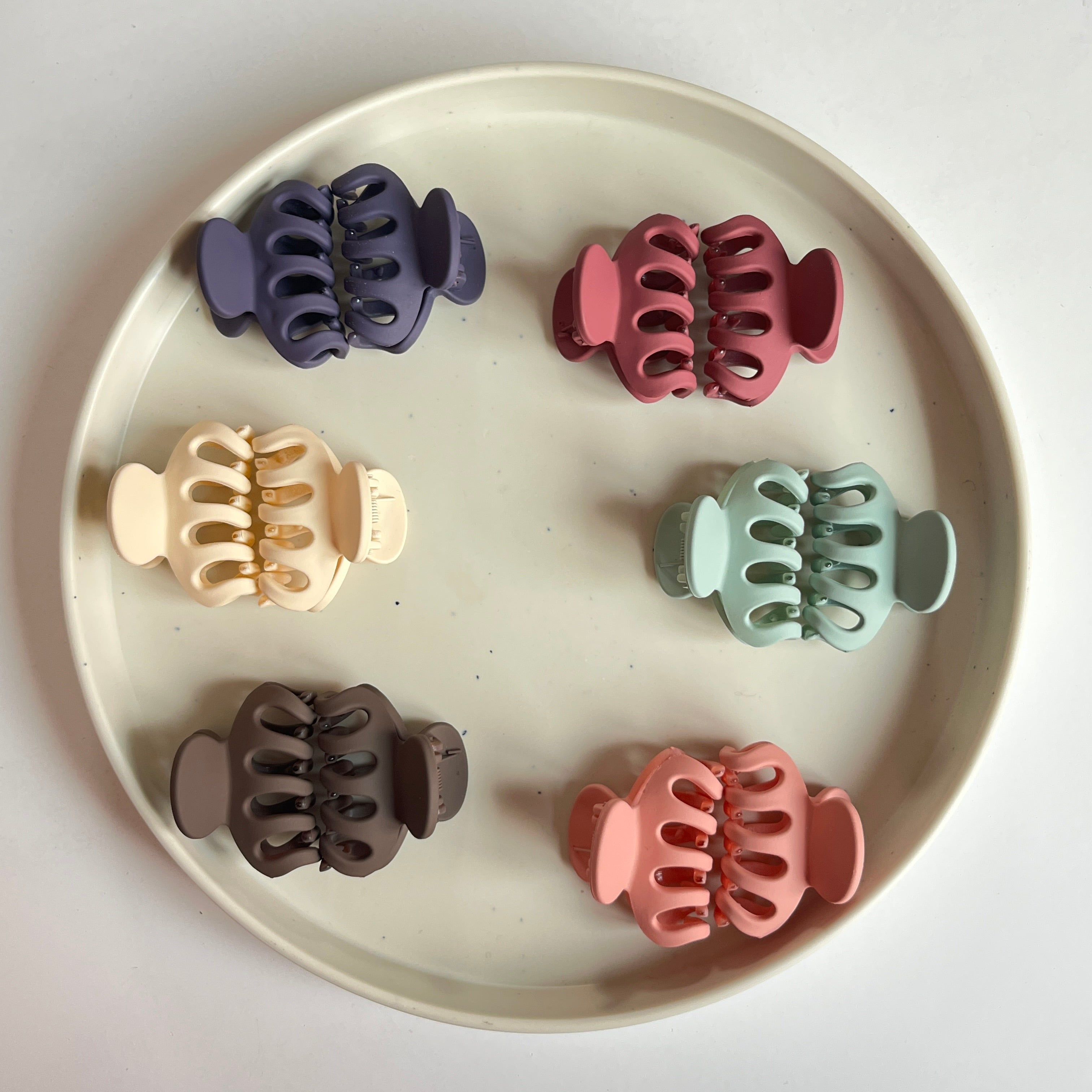 Mini Classic Hair Claw – Set of 12