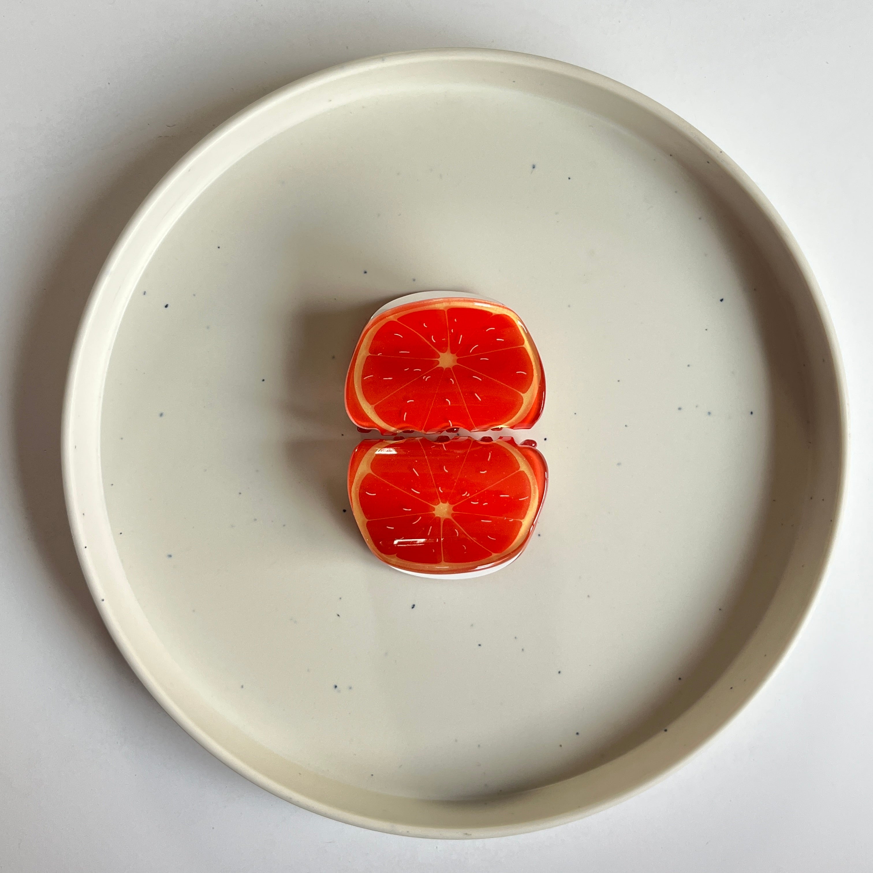 Orange Slice Hair Claw