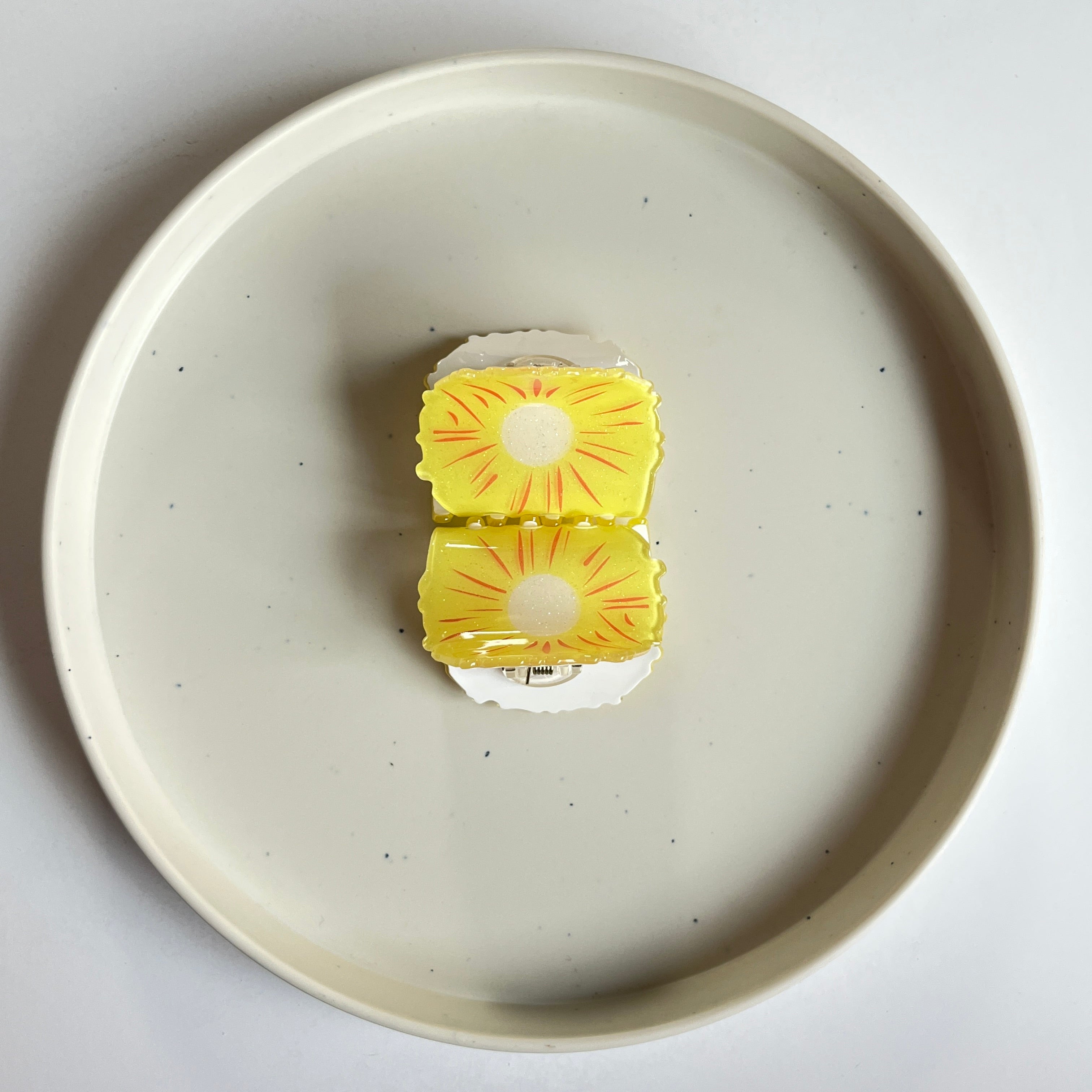 Pineapple Slice Hair Claw