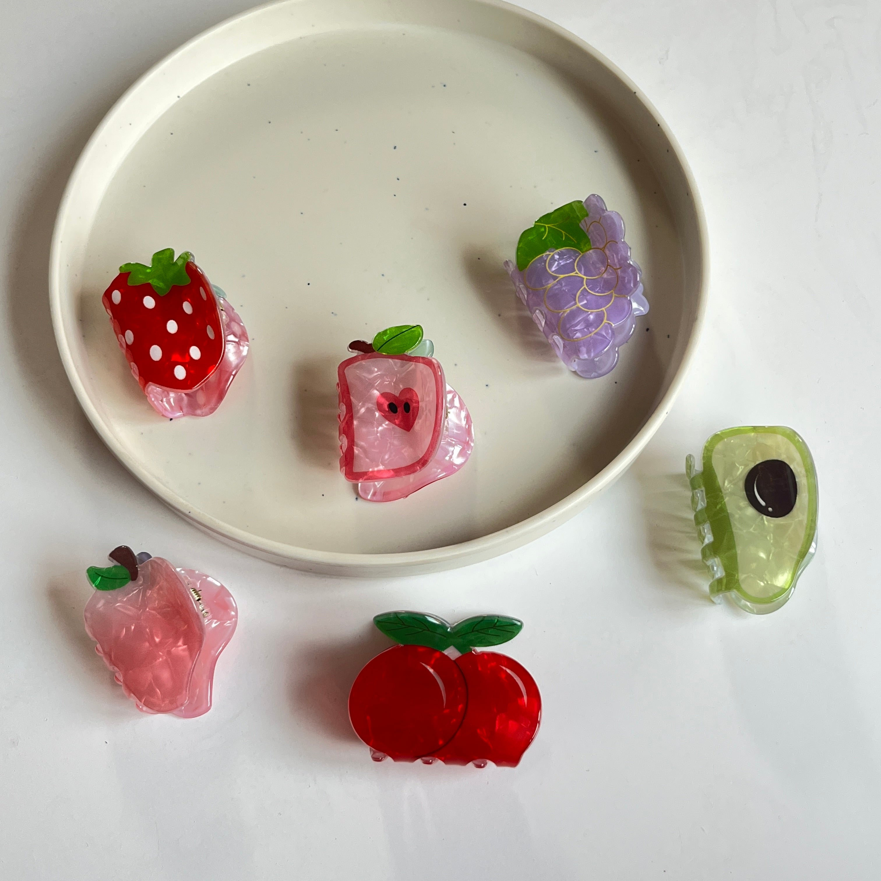 Fruit Hair Claw – Set of 6