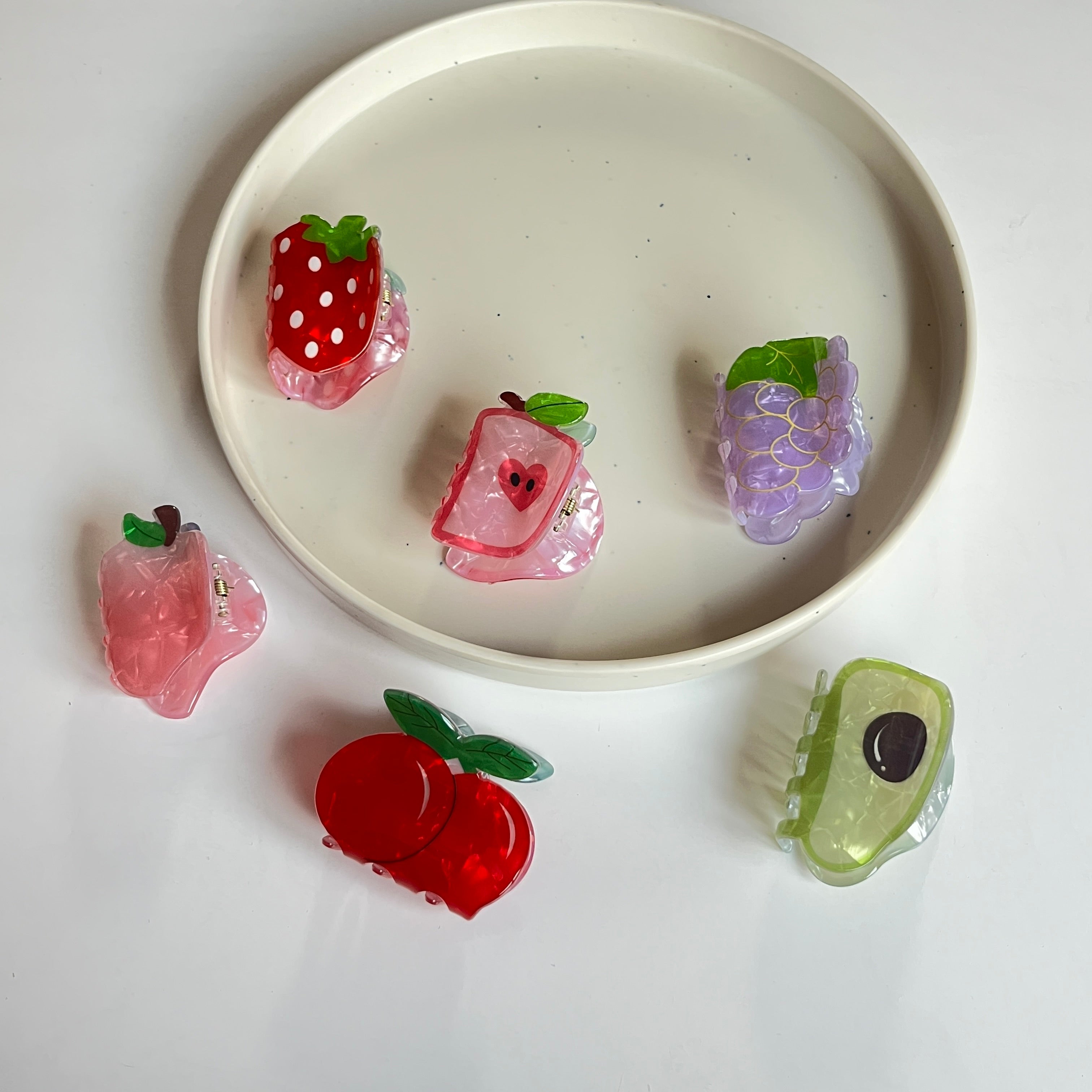 Fruit Hair Claw – Set of 6