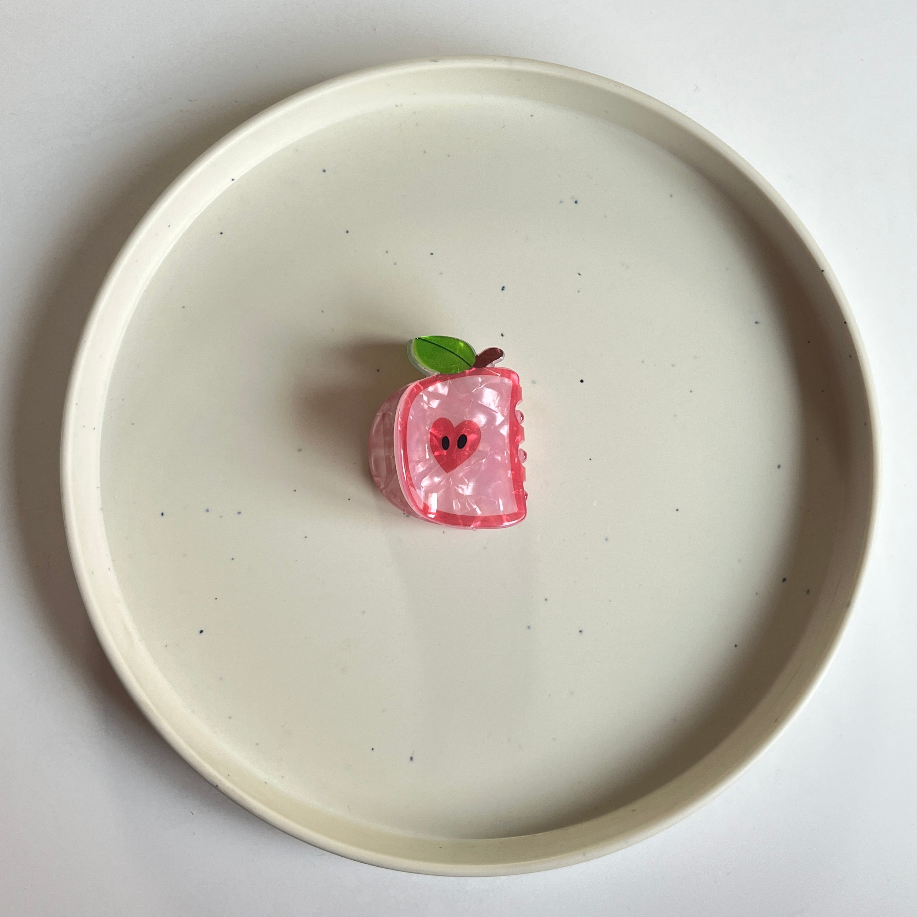 Apple Slice Hair Claw