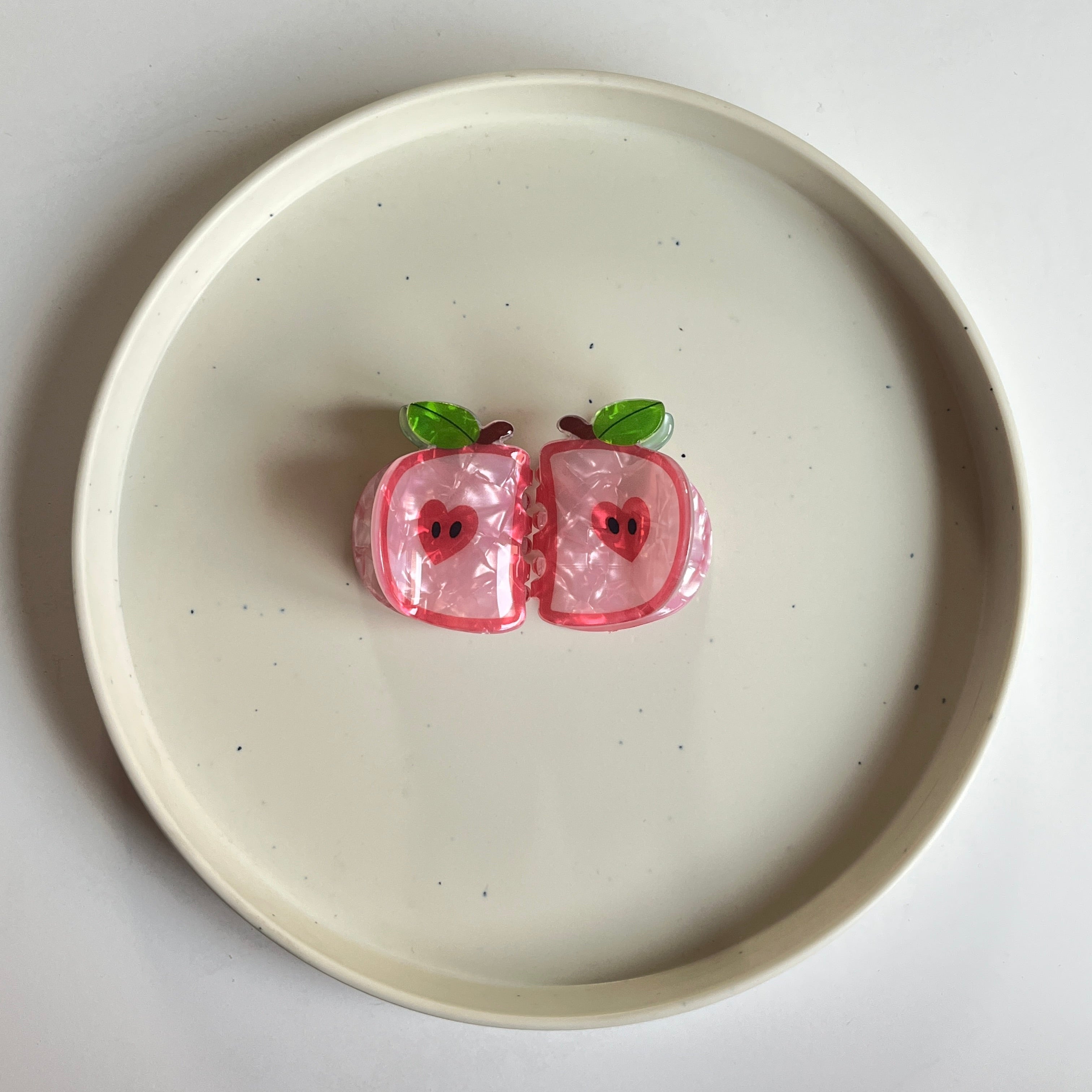 Apple Slice Hair Claw