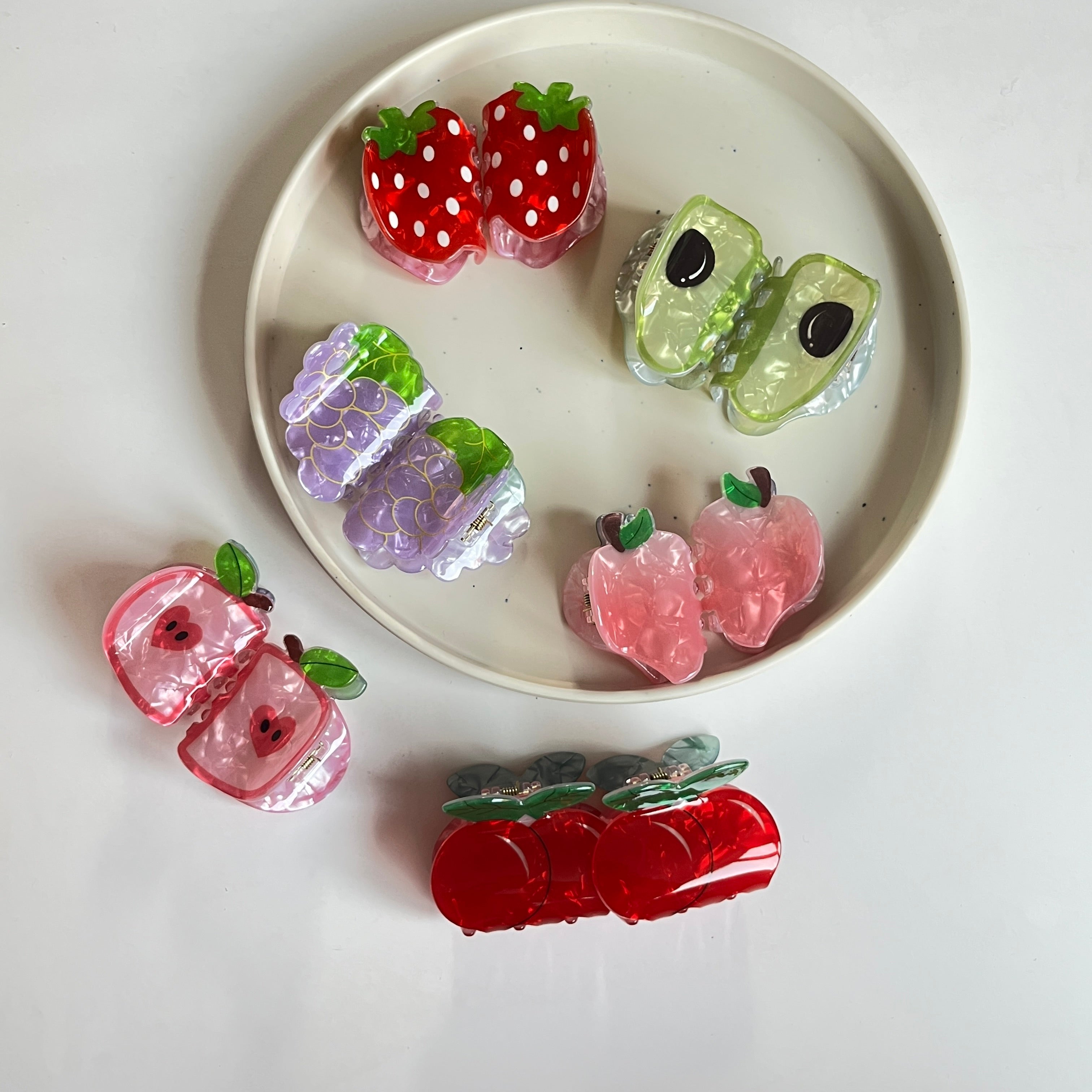 Fruit Hair Claw – Set of 12