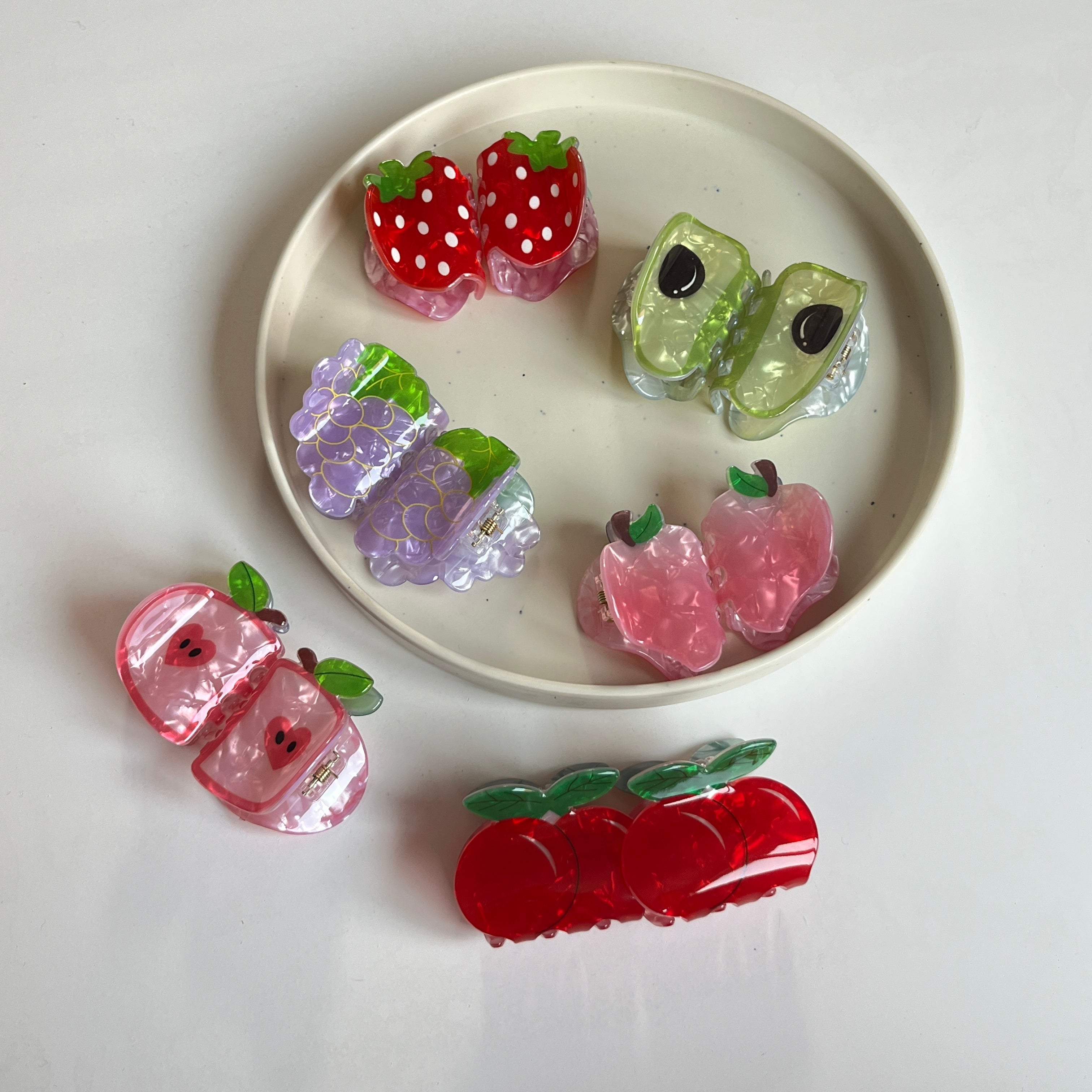 Fruit Hair Claw – Set of 12