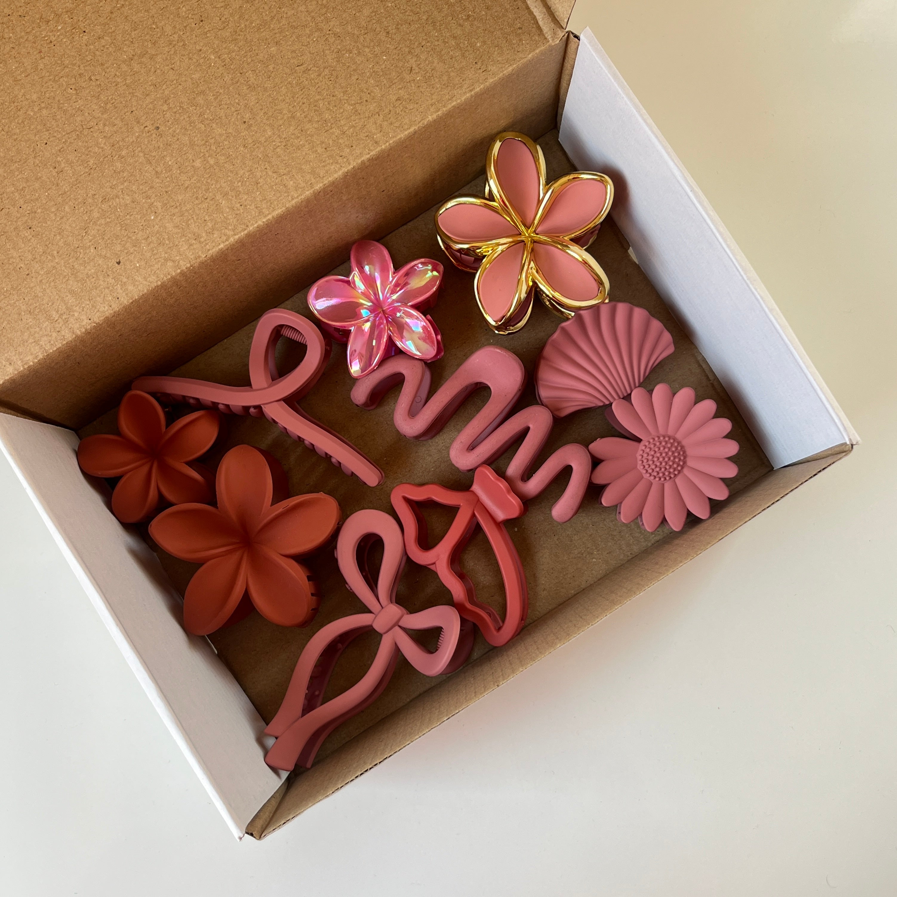 Rose Pink Claw Set of 10