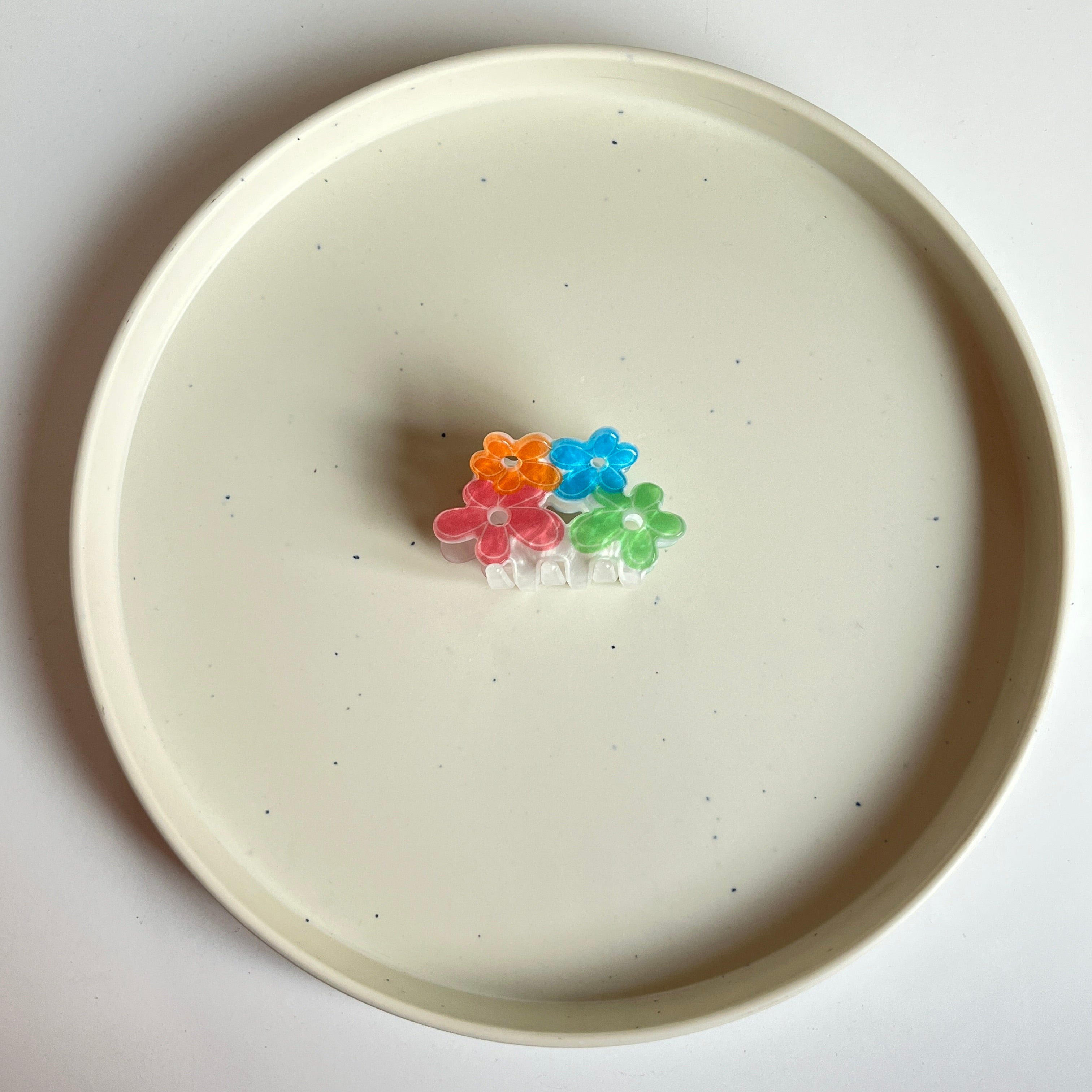 Pastel Quad Flower Medium Hair Claw