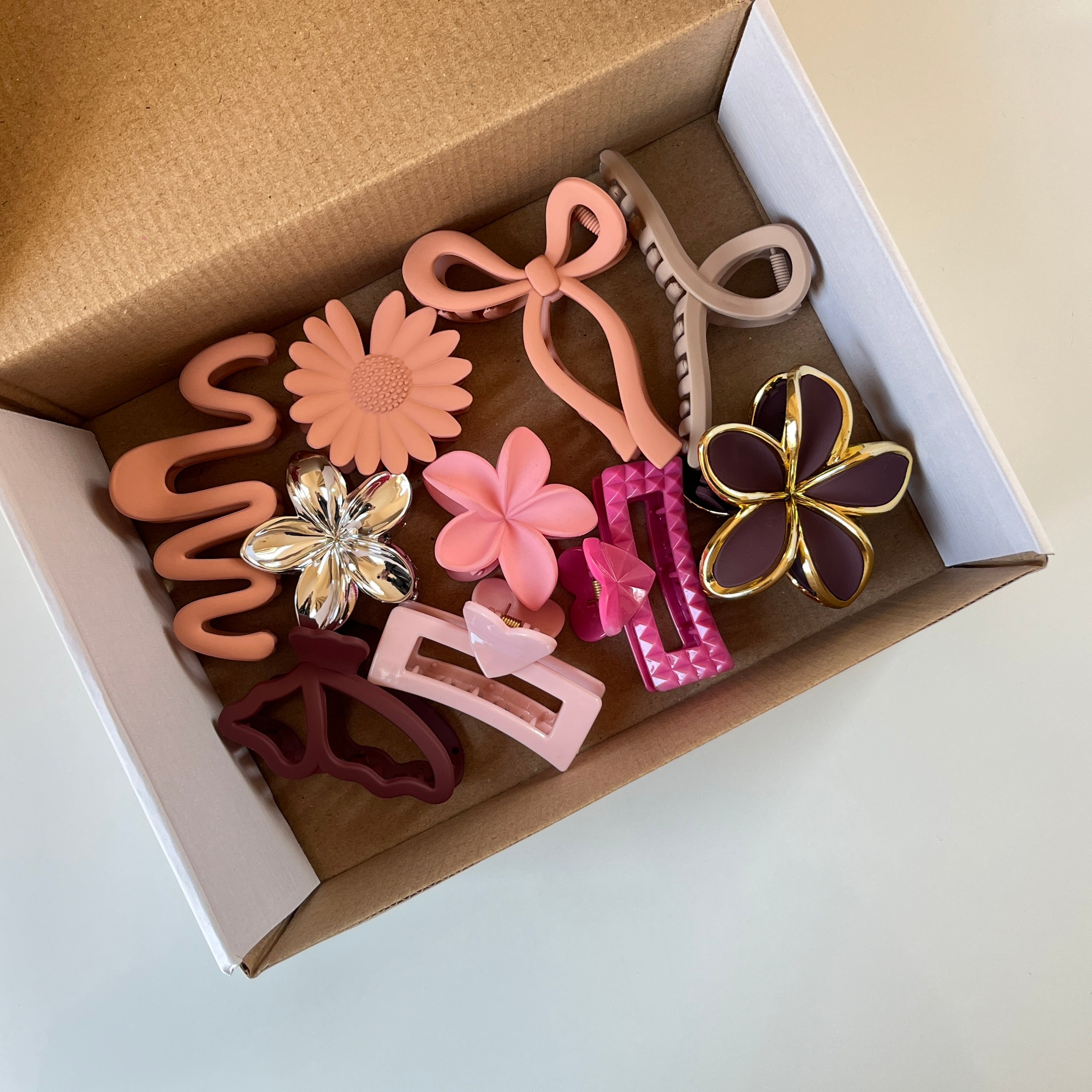 Caramel Rose Claw Set of 10