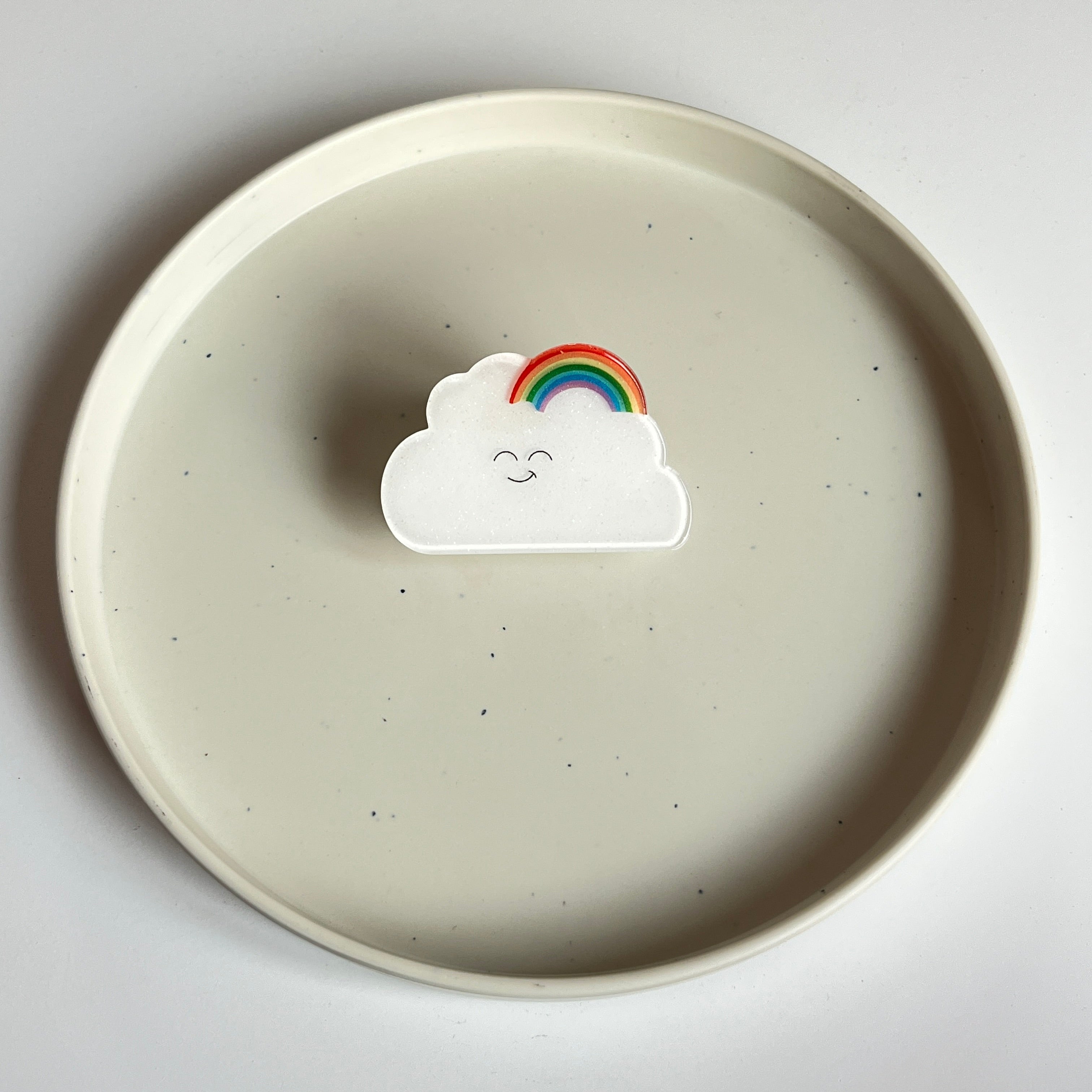 Rainbow Peek Cloud Large Hair Claw