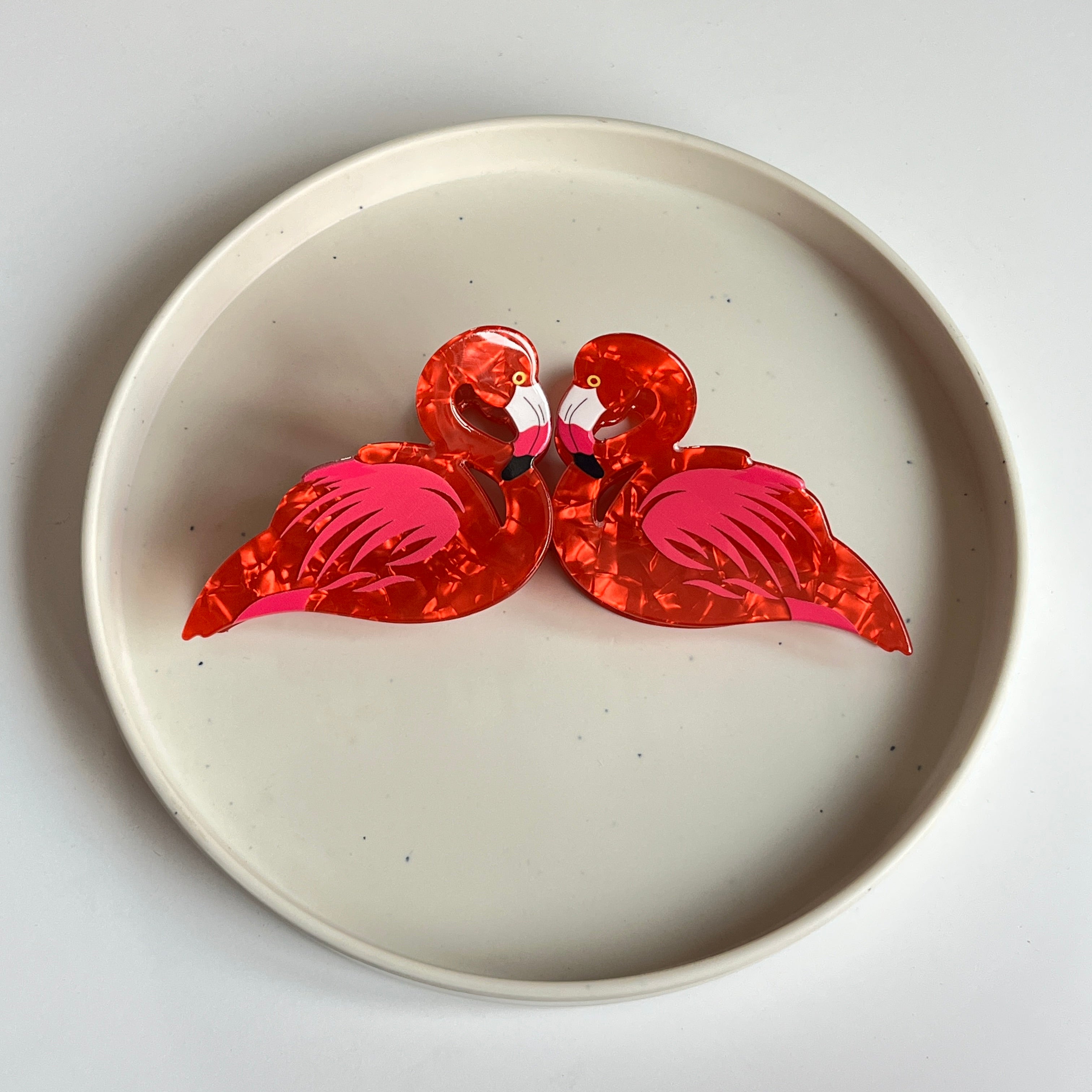 Tropical Flamingo Large Hair Claw