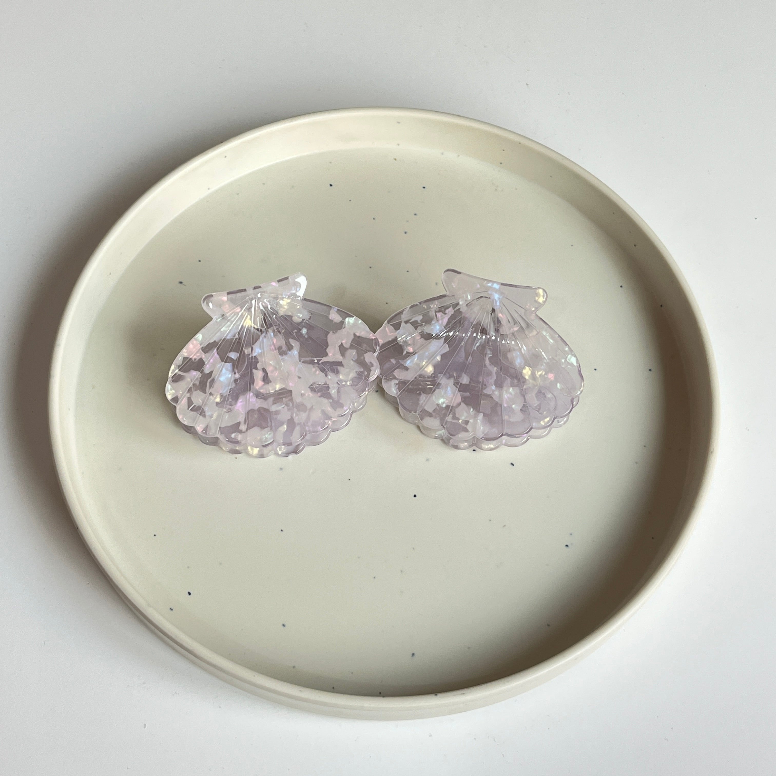 Gloss Shell Medium Hair Claw Set (12 Pcs)