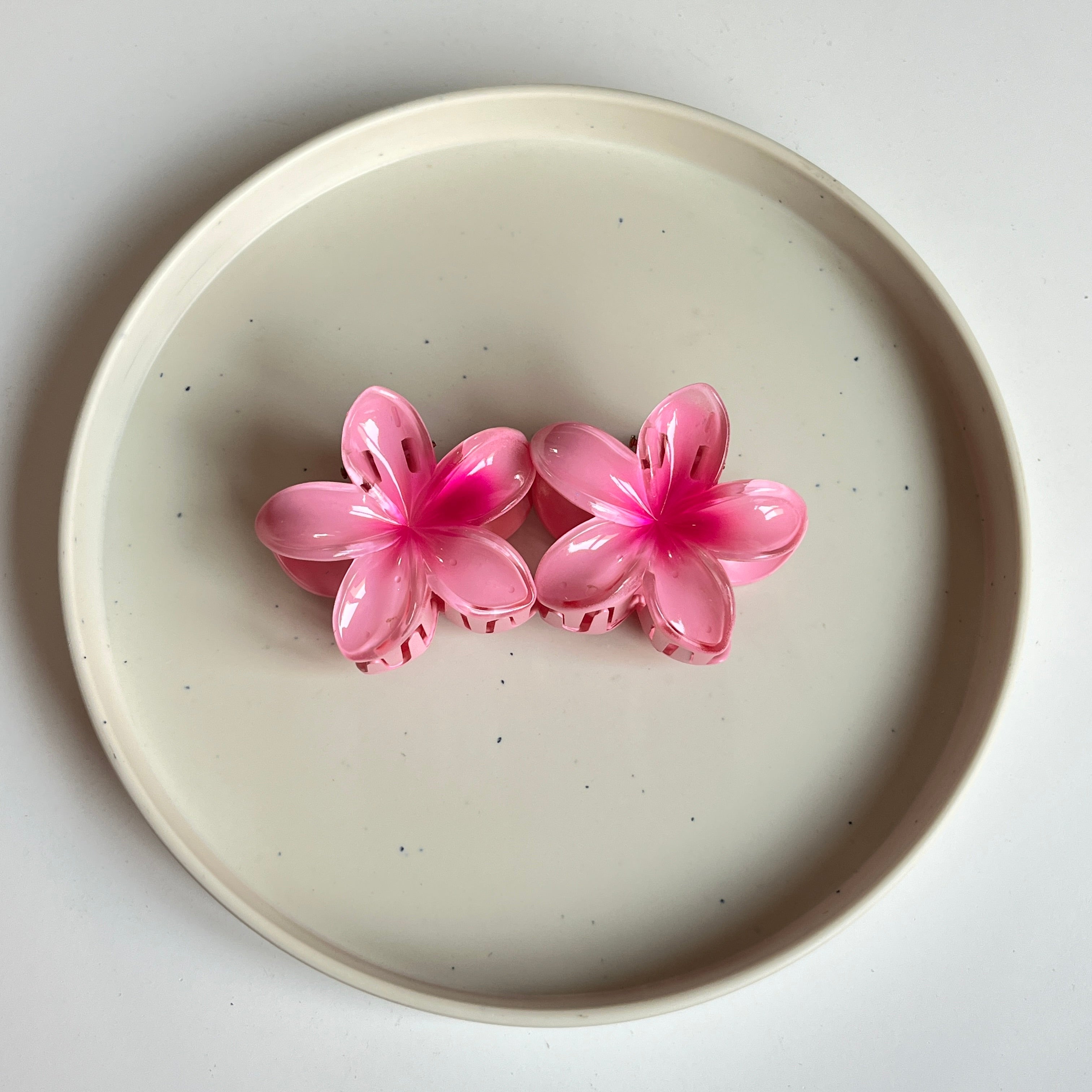 Gloss Bloom Flower Medium Hair Claw Set (12 Pcs)