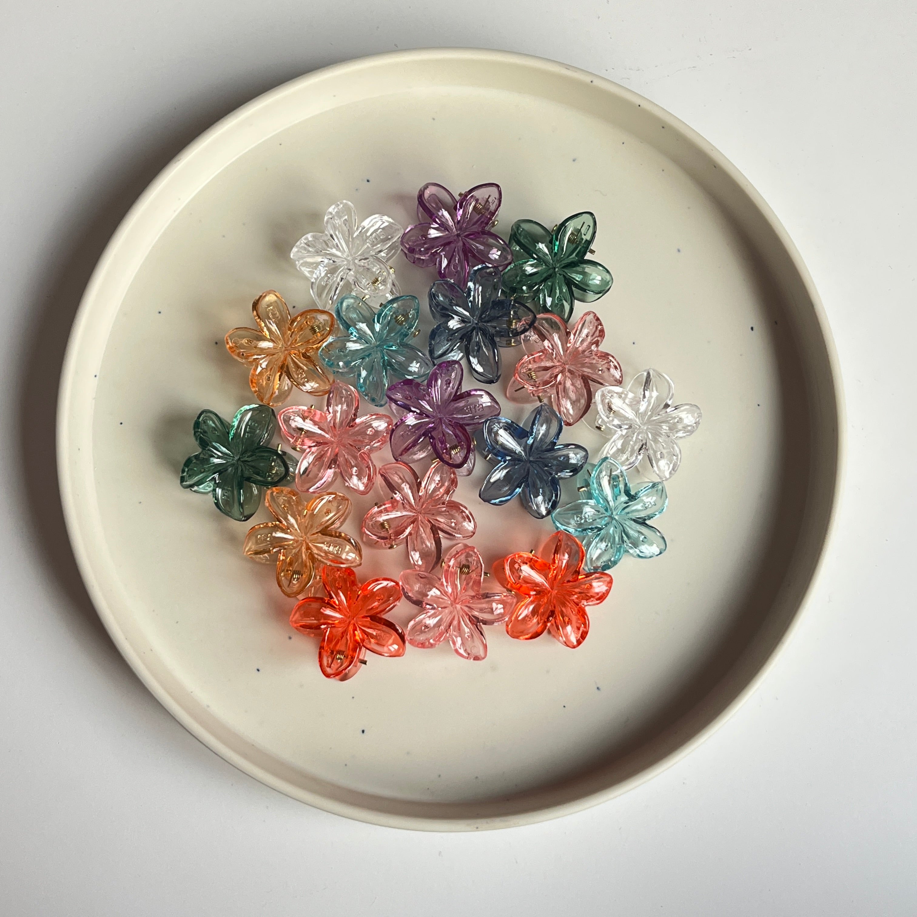 Flower Hair Claw Set (30 Pcs)