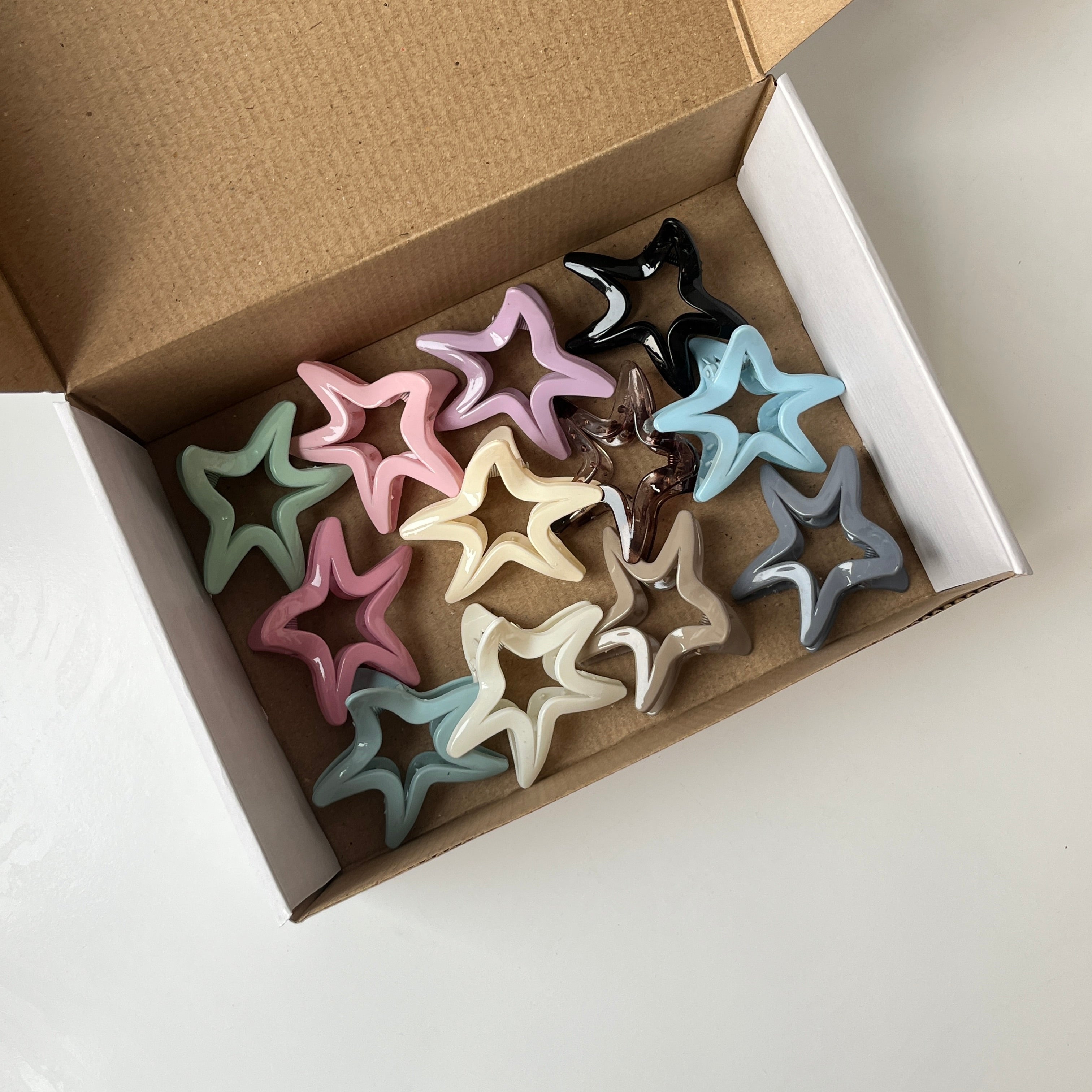 Star Curve Hair Claw Set (12 pcs)