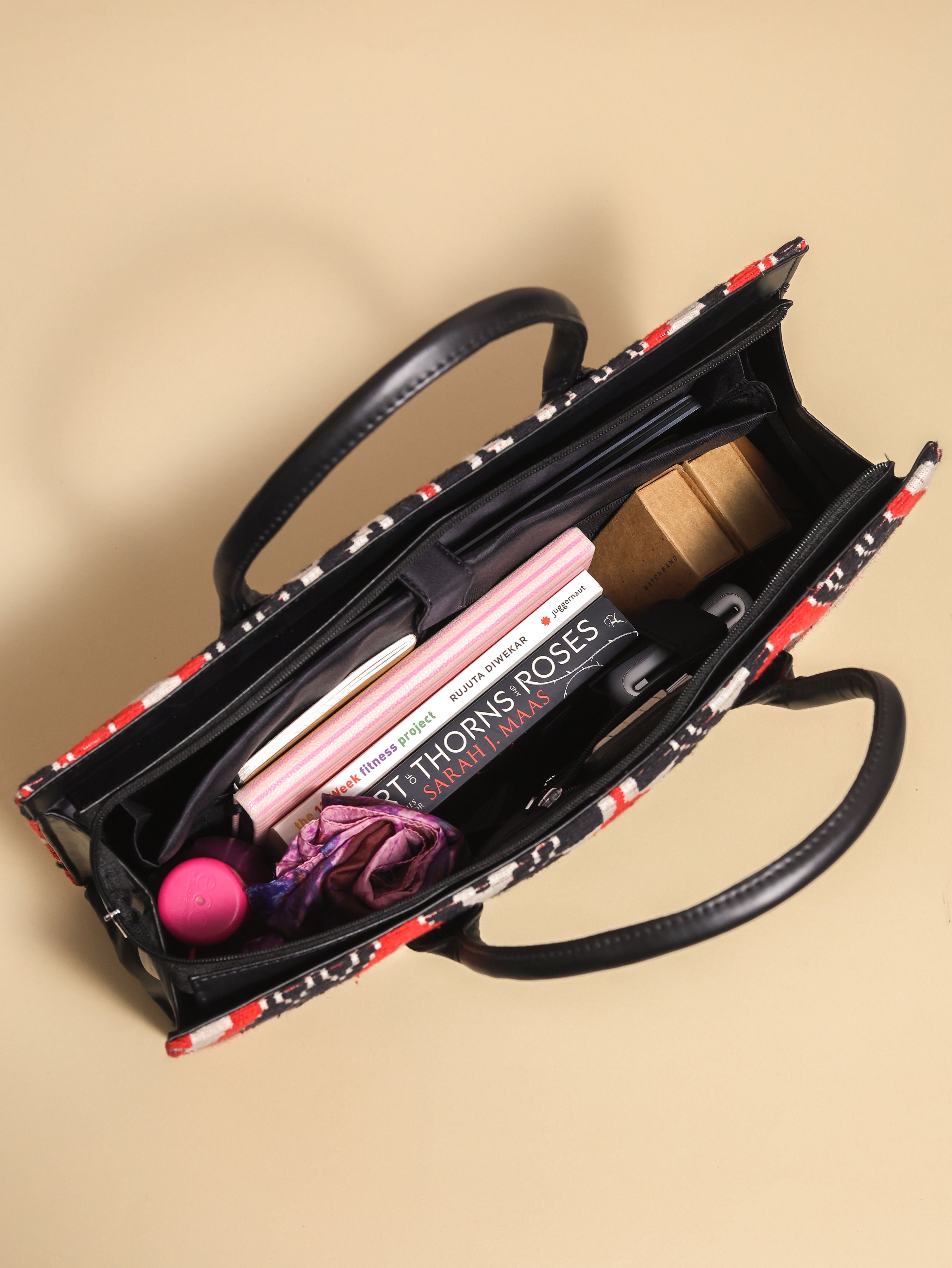 NiceG Red Cherry Tote Bags For Women & Girls