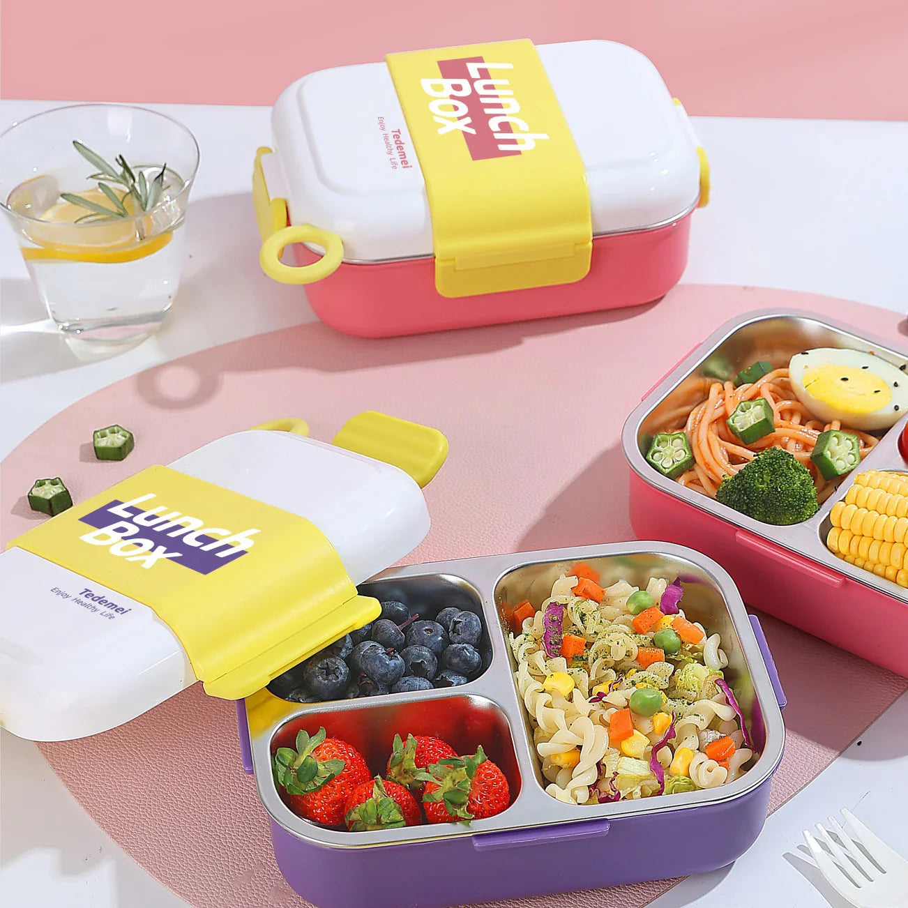 3 Compartment Lunch Box