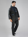 NiceG Men's Raincoats With Lightweight, Waterproof & Durable Black