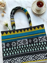 NiceG Hounds tooth Vibrant Tote