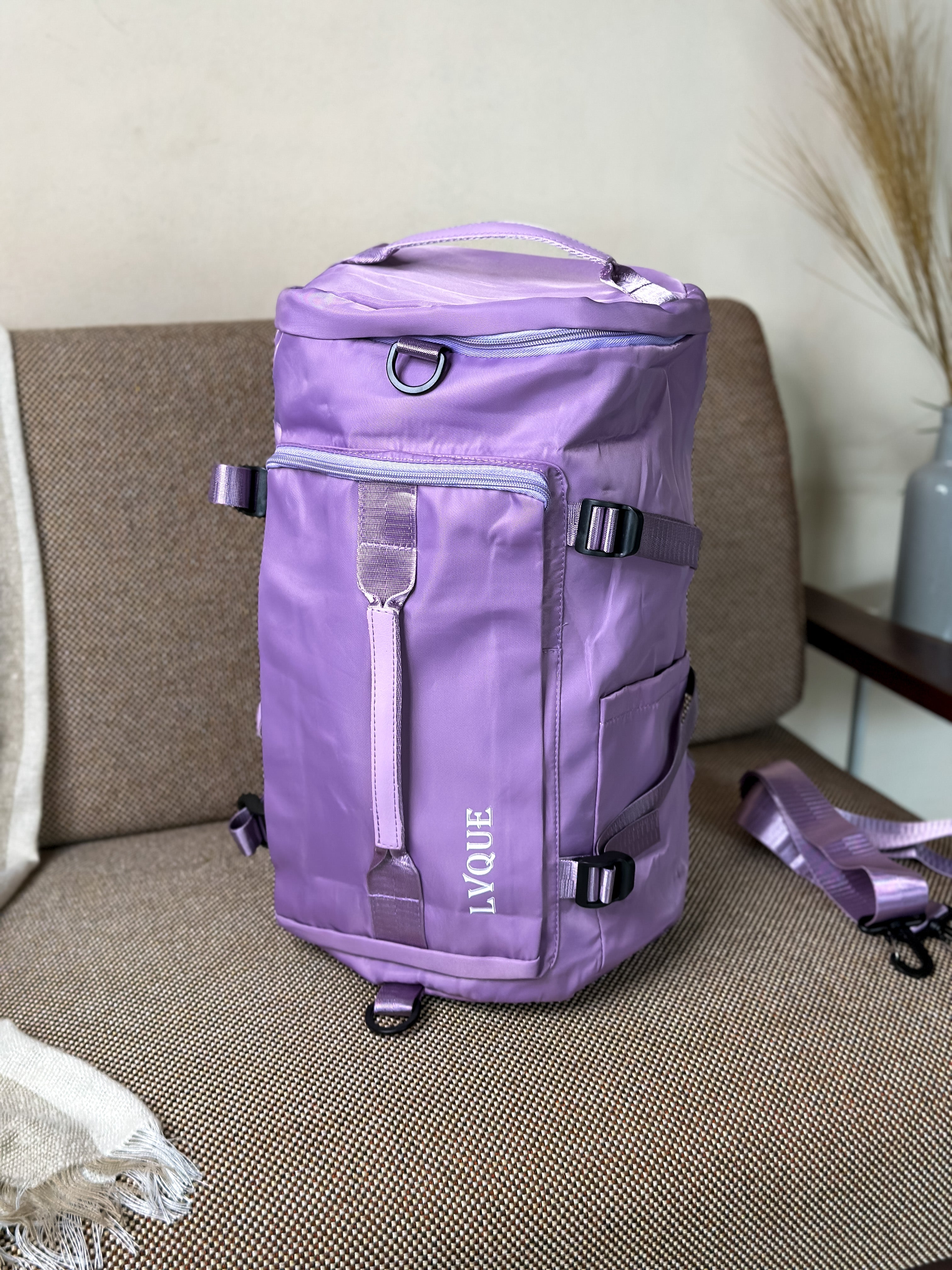 NiceG Sports Purple Cross Body Gym Bag (Unisex)