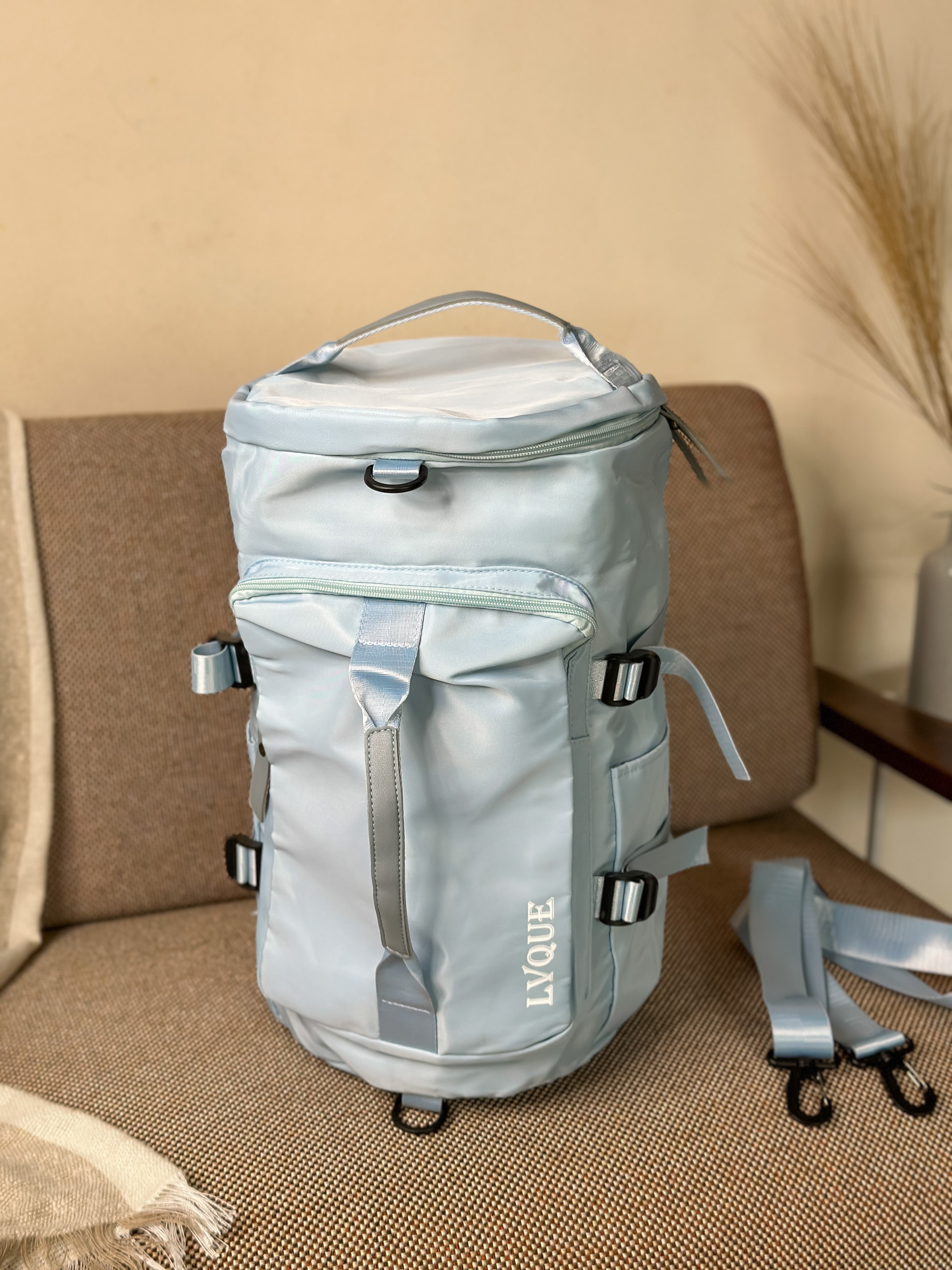 NiceG Sports Sky Blue Cross Body Gym Bag (Unisex)